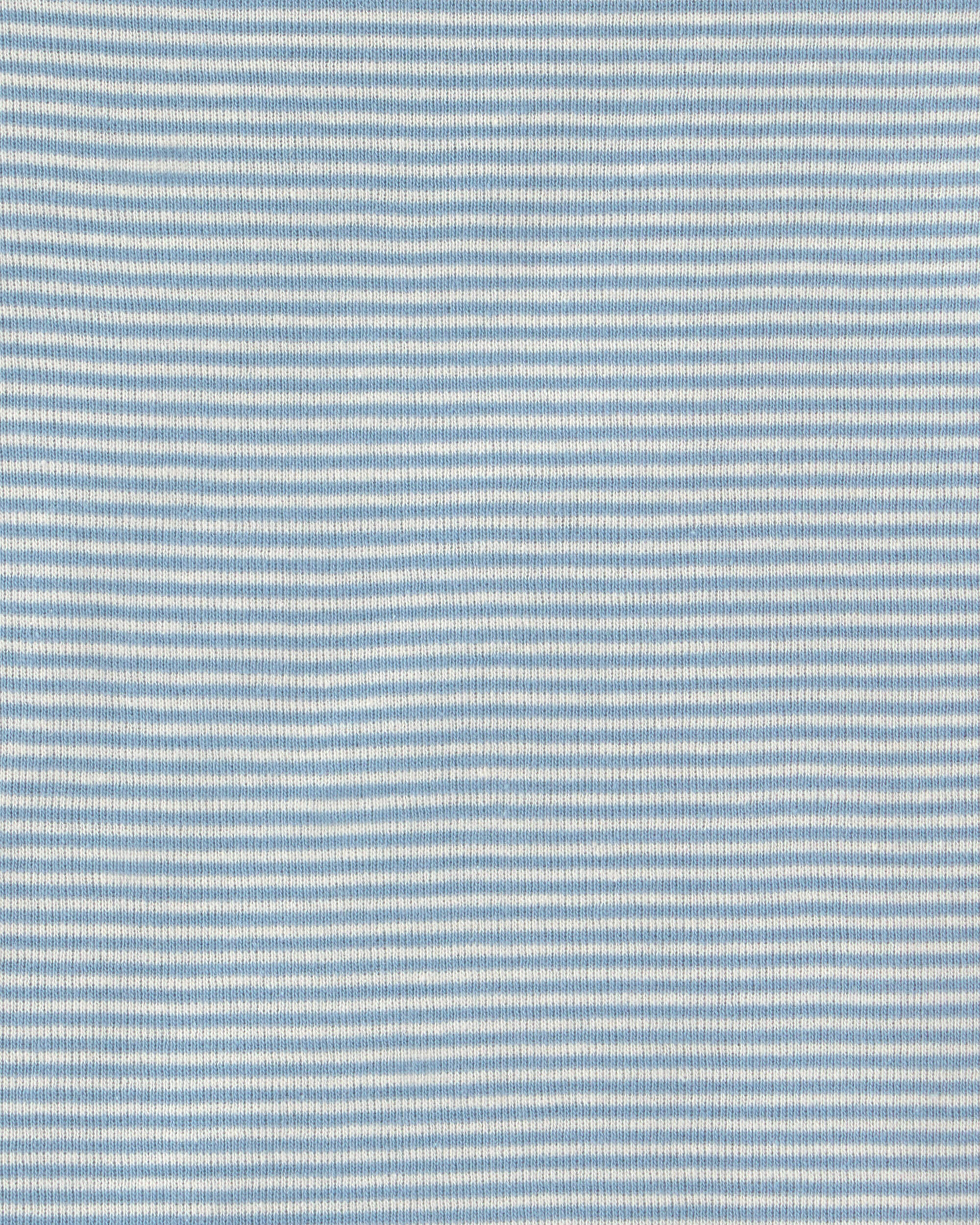 Baby Boy 6-Pack Bear Long-Sleeve Bodysuits - Blue/White