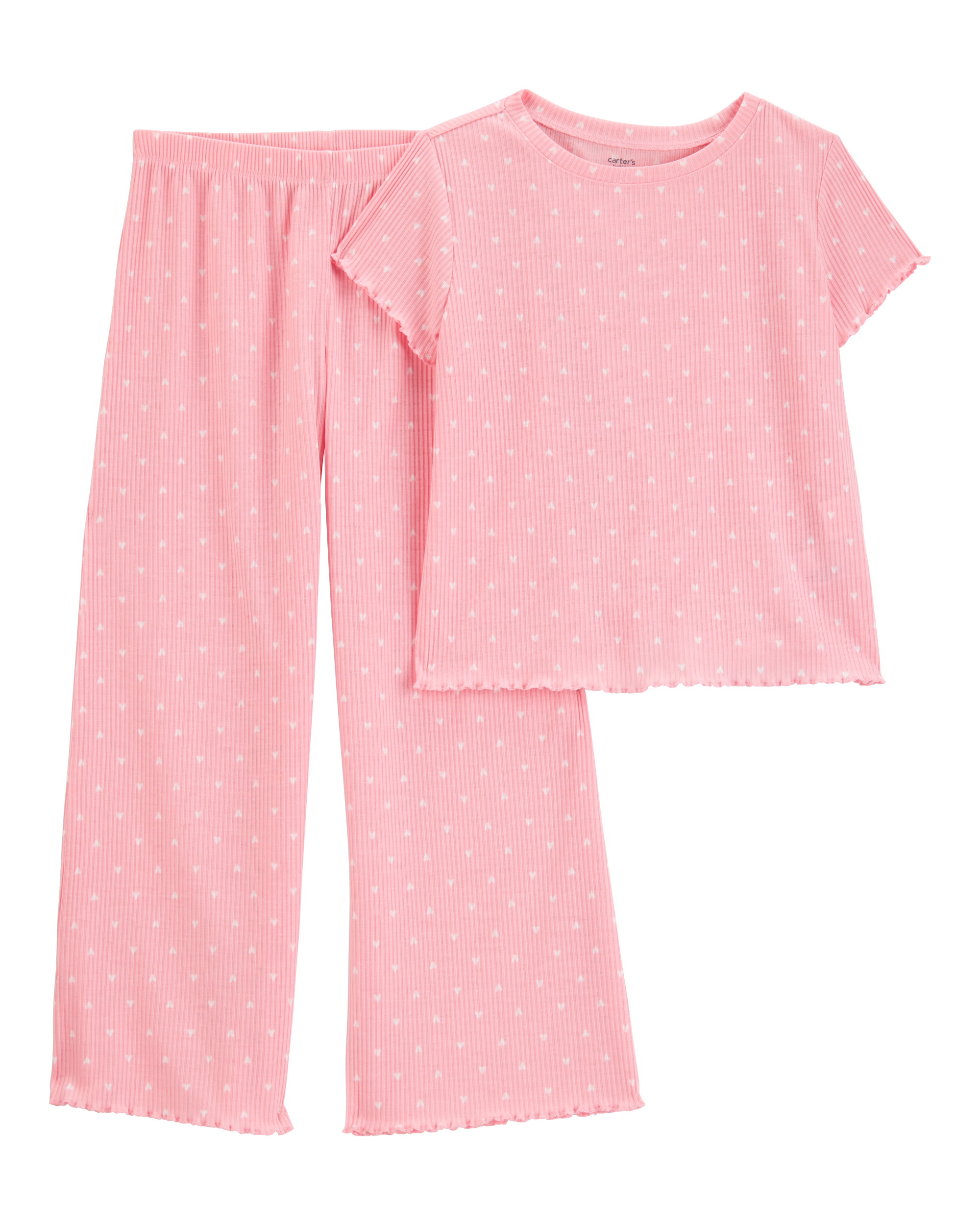 Kid Heart Loose Fit 2-Piece Pyjamas - Pink