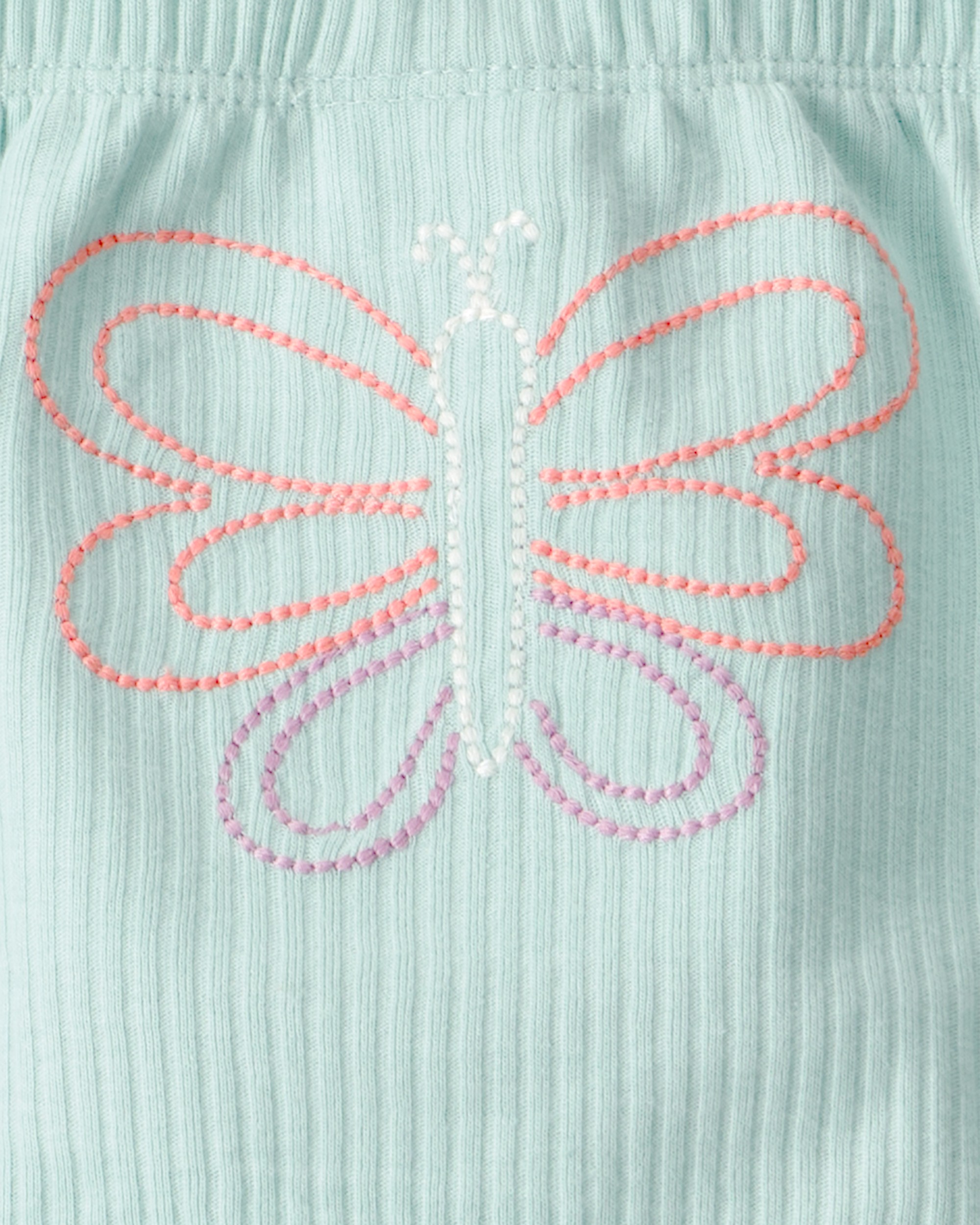 Baby Girl 3-Piece Butterfly Bodysuits & Pant Set - Blue/White