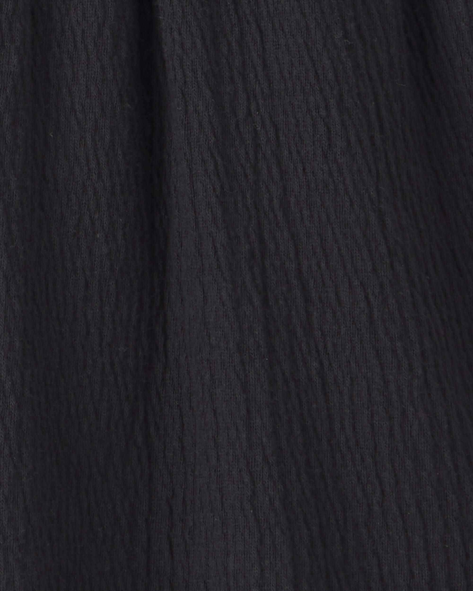 Girls Smocked Crinkle Shorts - Black