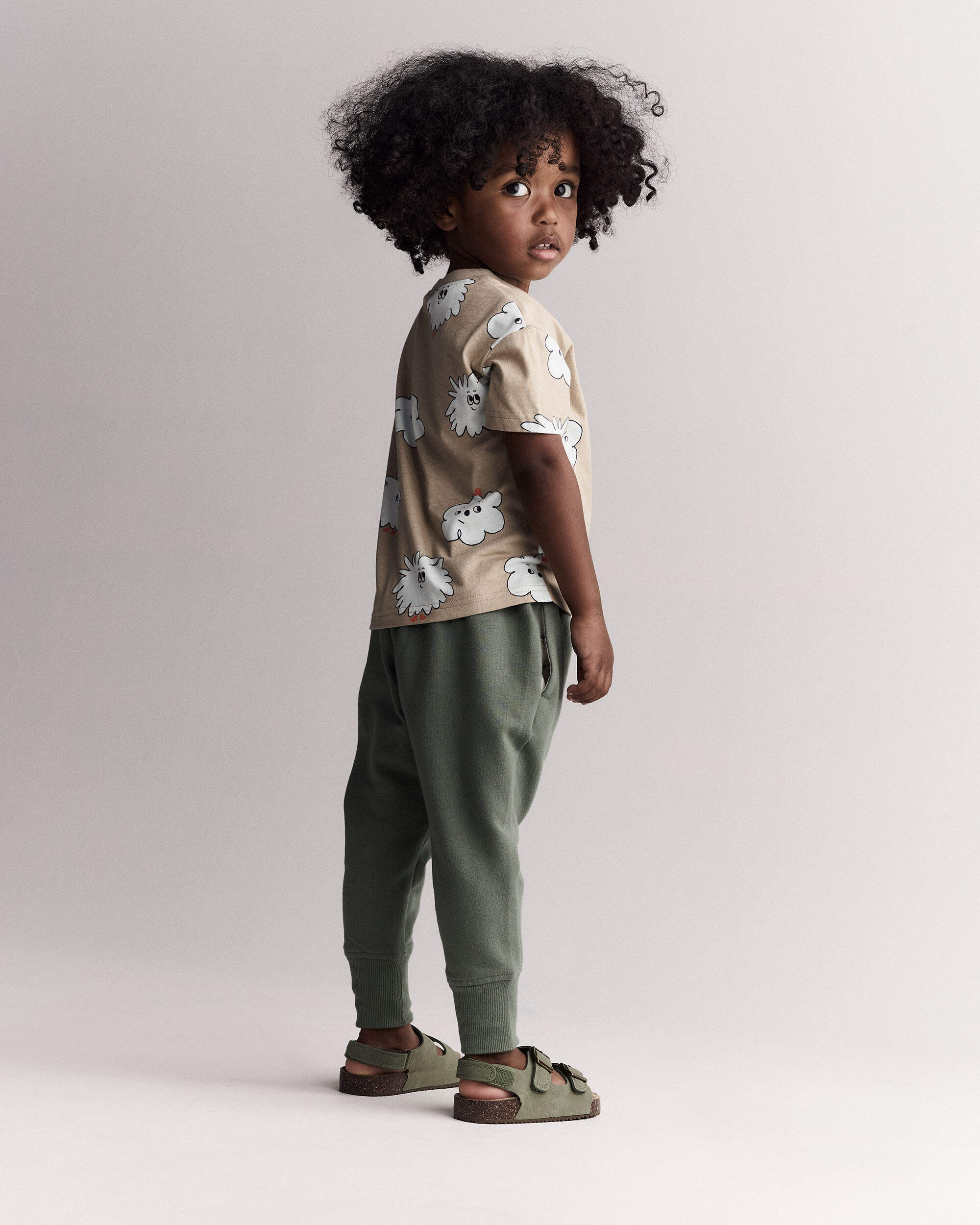 Toddler Squish Character Relaxed Graphic Tee - Khaki