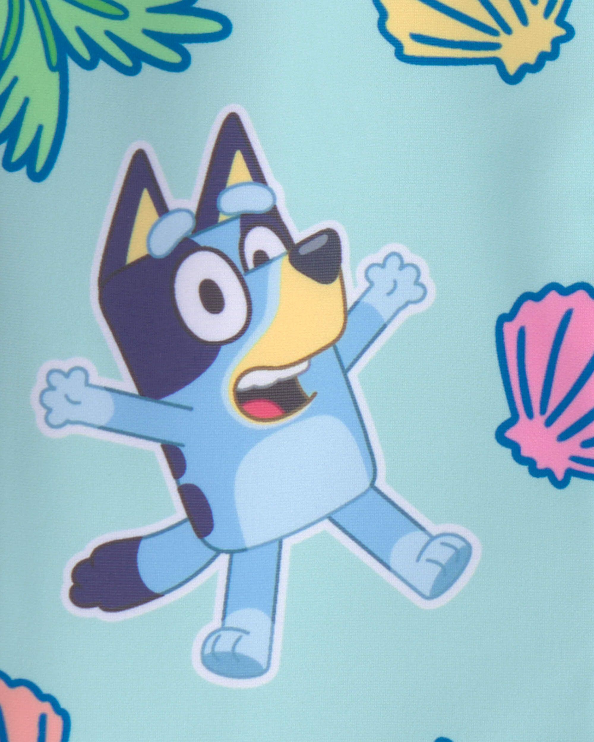 Toddler Girl Bluey™ 1-Piece Rashguard Swimsuit - Blue