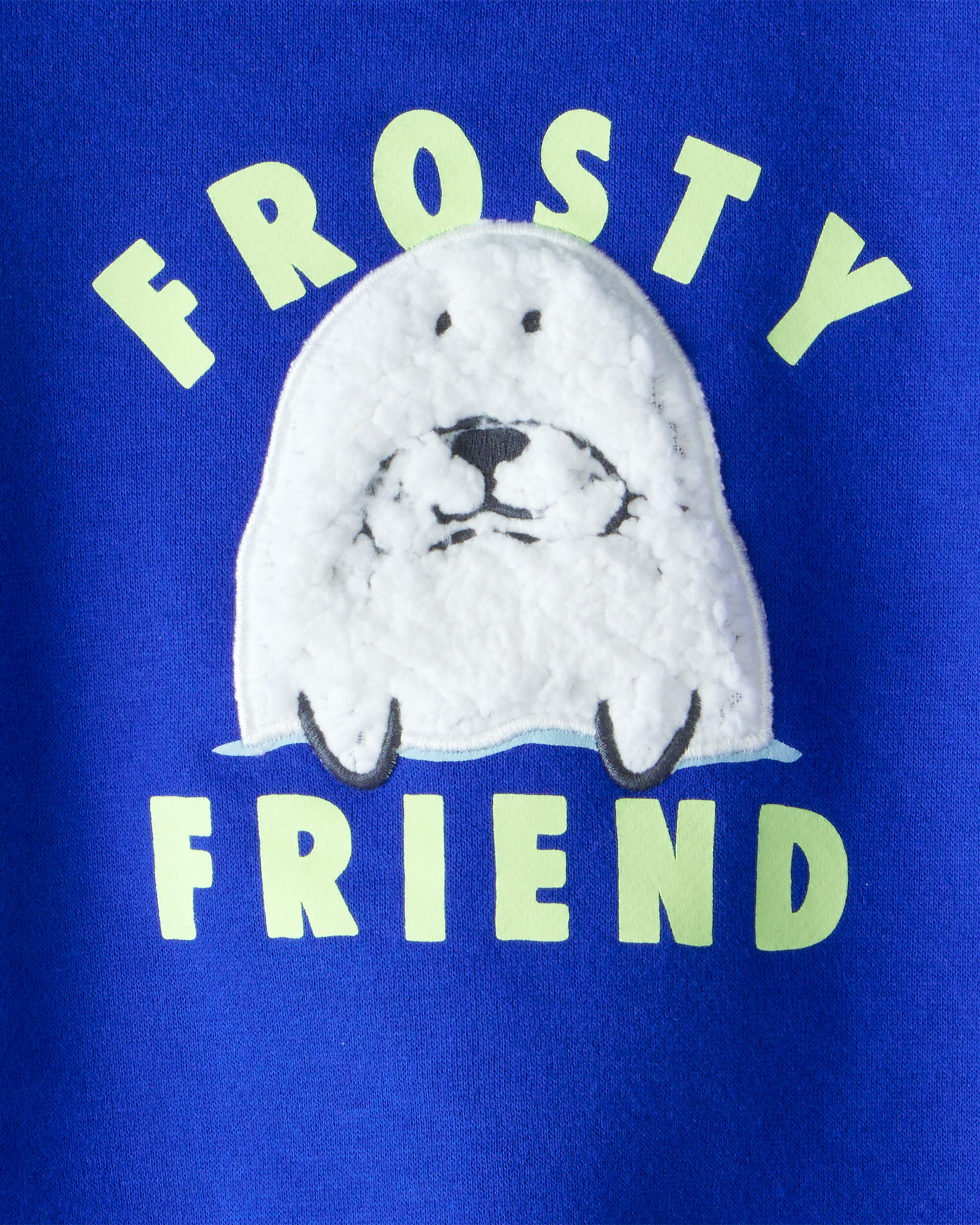 Baby Boy Seal Pullover Sweatshirt - Blue