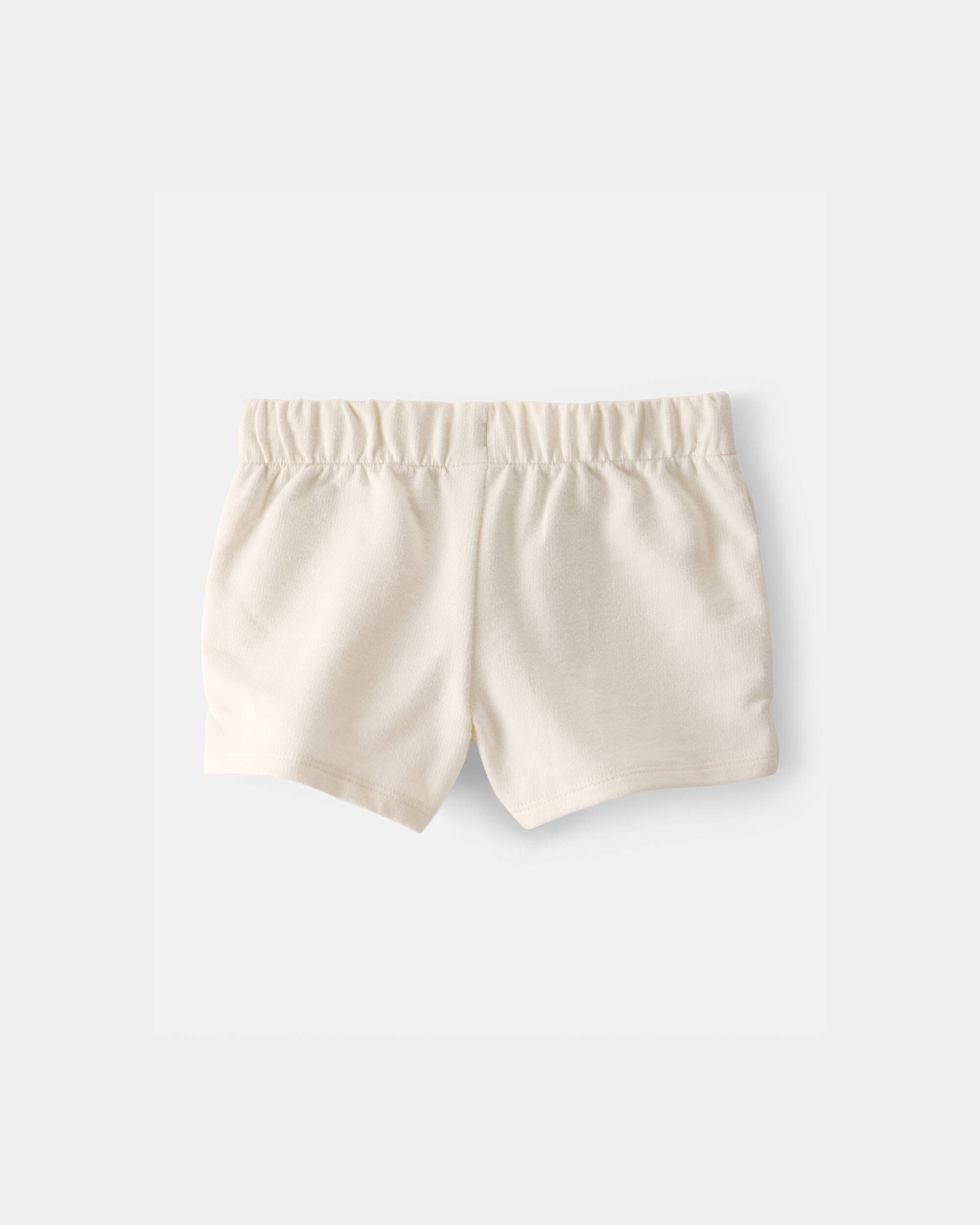 Toddler Girl French Terry Shorts - Cream
