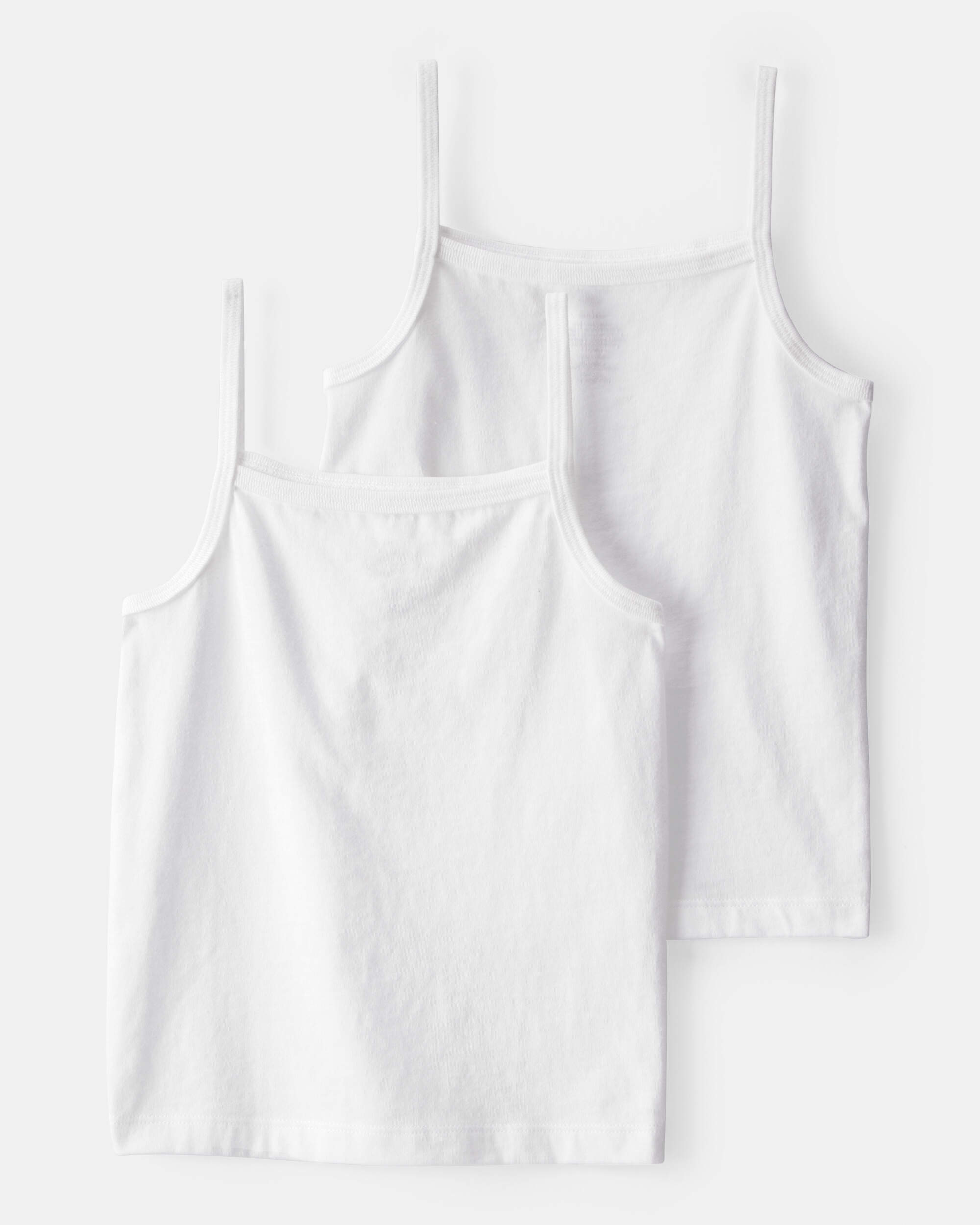 Girls 2-Pack Cami Tank Tops- White