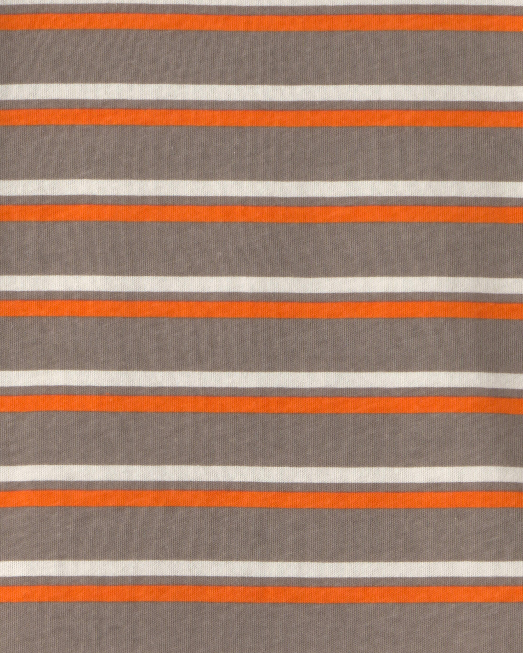 Toddler Boy Striped Long-Sleeve T-Shirt - Grey/Orange/Cream