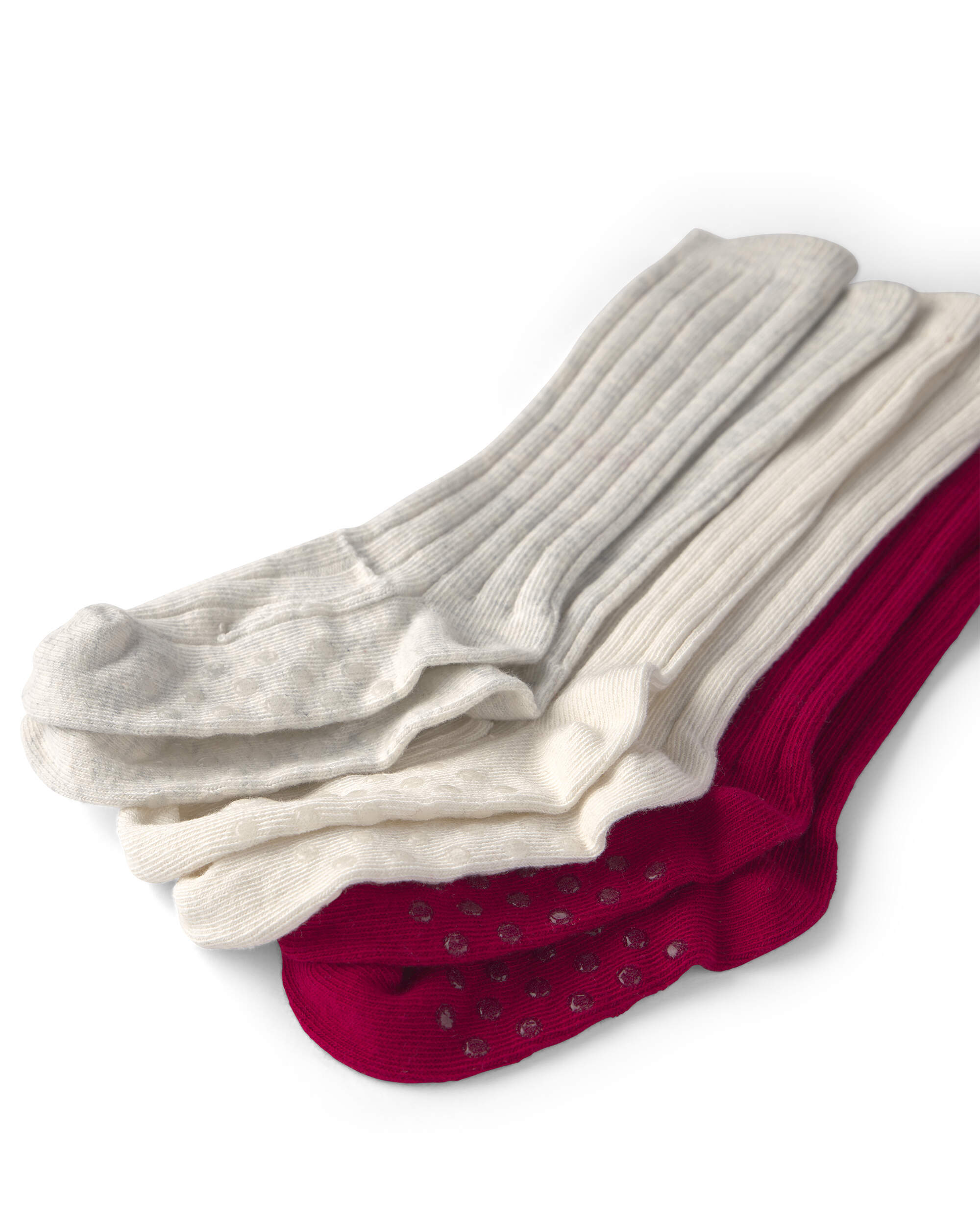 Toddler Girl 3-Pack No-Slip Knee-High Socks Made with Organic Cotton