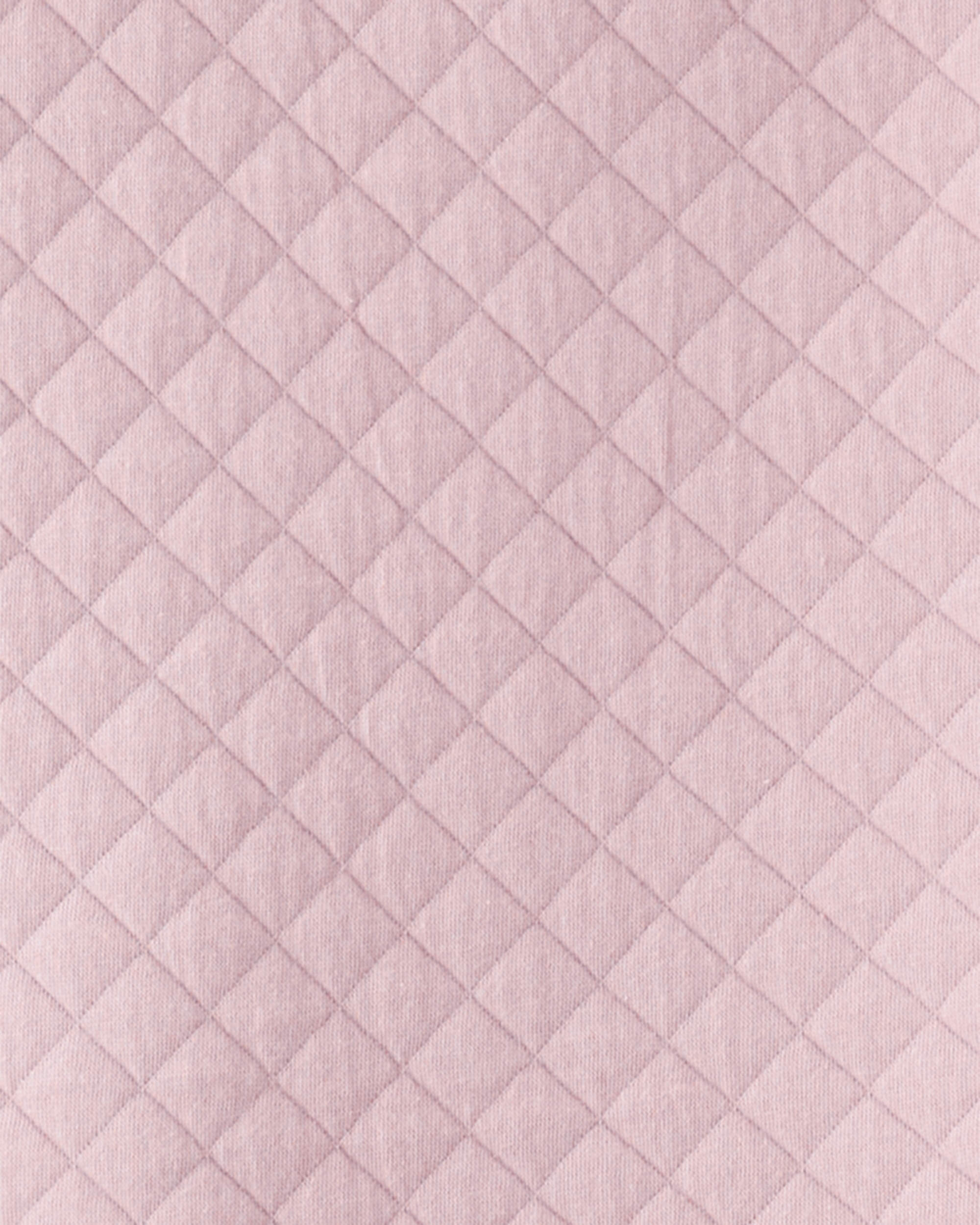 Baby Girl Doubleknit Zip Wearable Blanket Made with Organic Cotton