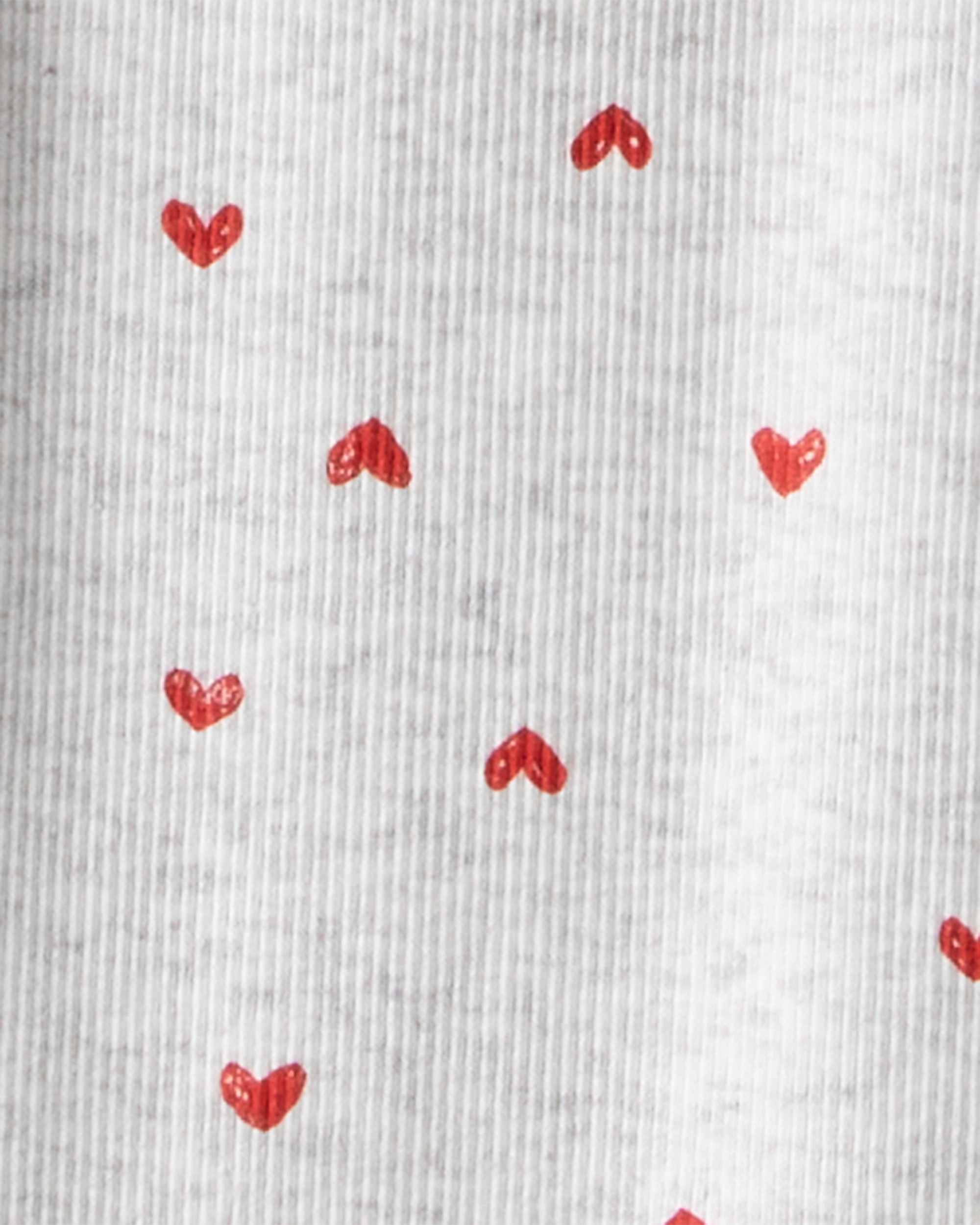 Girls Valentine's Day Tulle Top & Heart Pant Set - Red/Grey