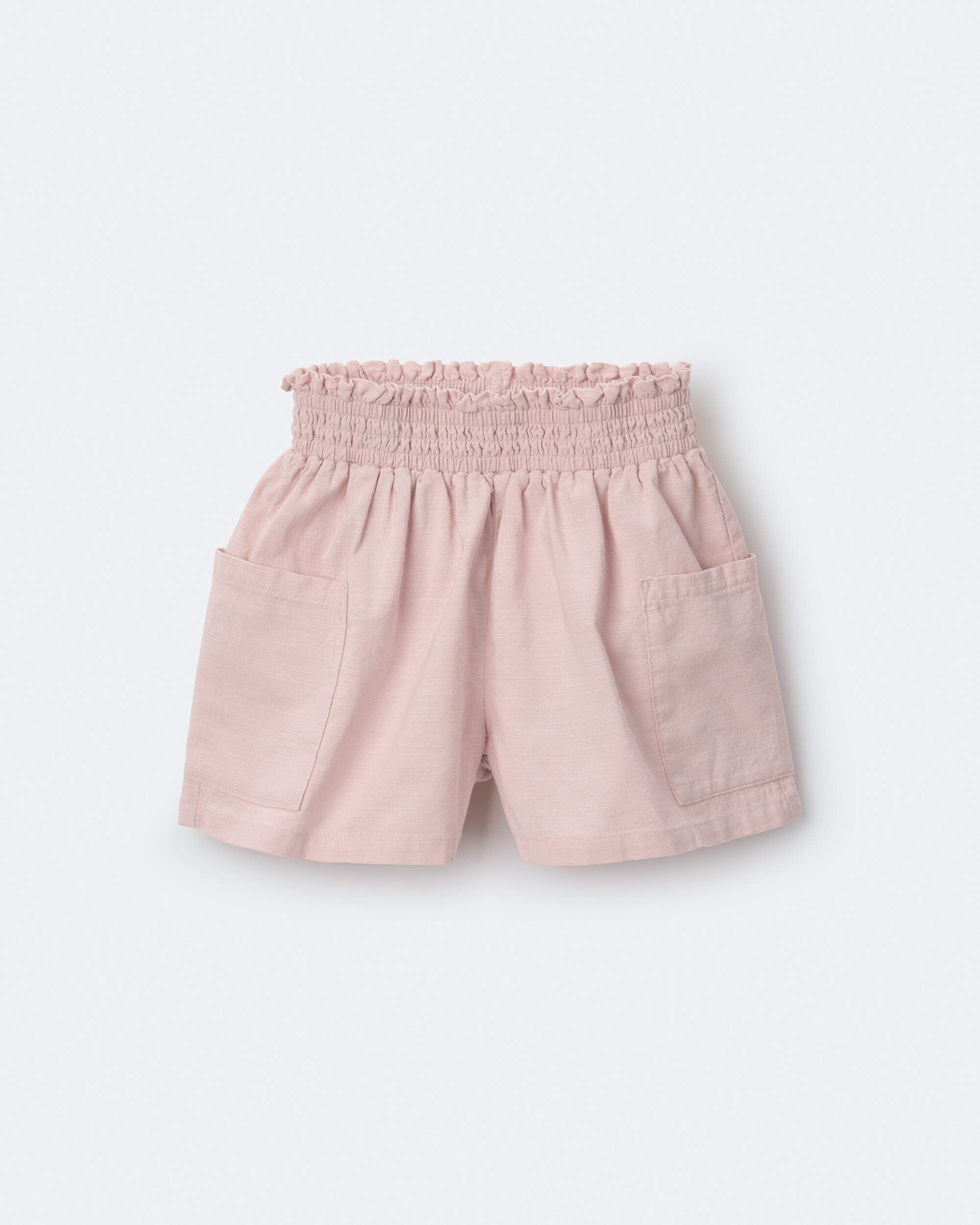 Toddler Girl Swing Short with Pockets - Rose