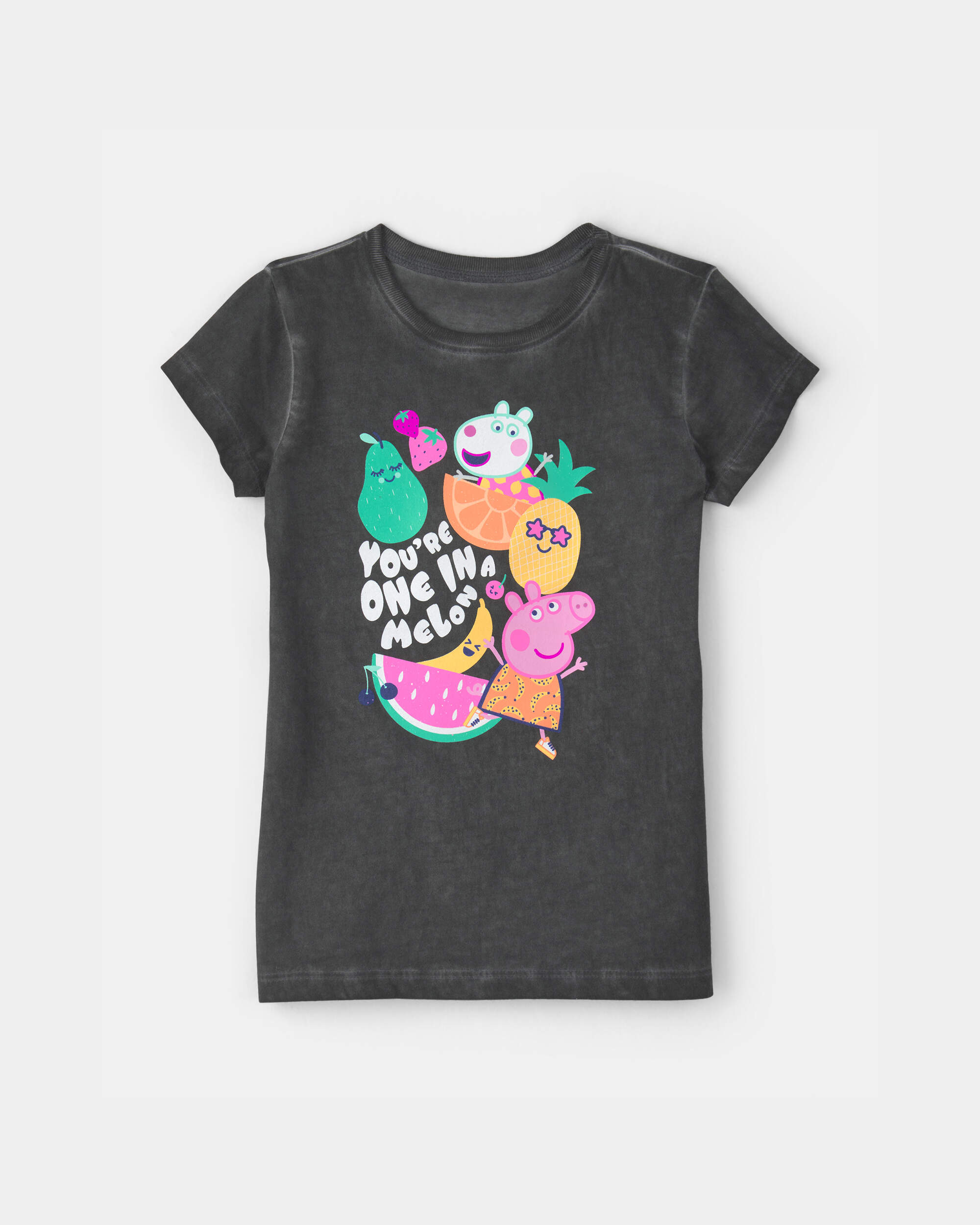 Toddler Girl Peppa Pig Graphic Tee - Grey
