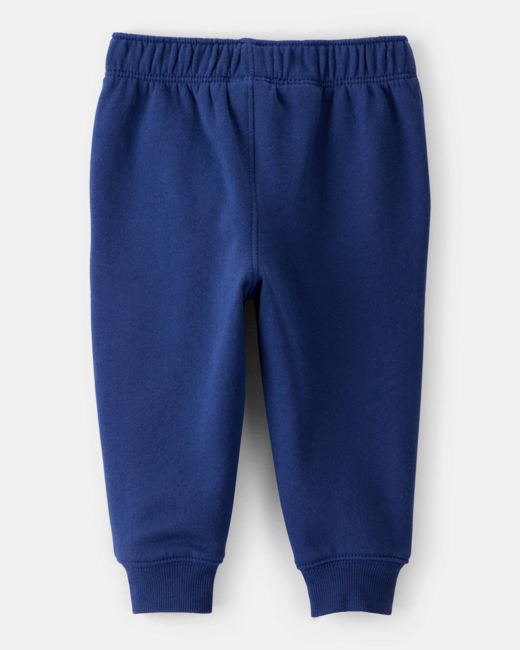 Baby Boy Solid Fleece Cotton Jogger - Navy