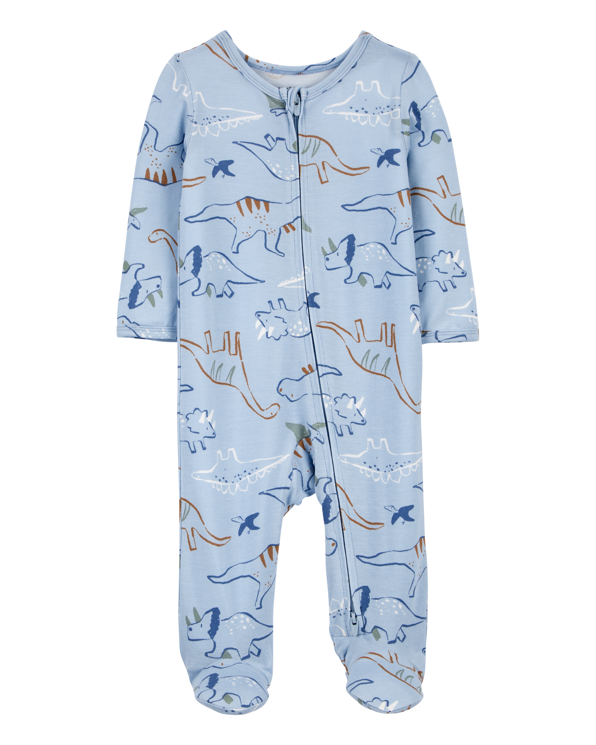 Baby Dinosaur Zip-Up PurelySoft Sleeper Pyjamas