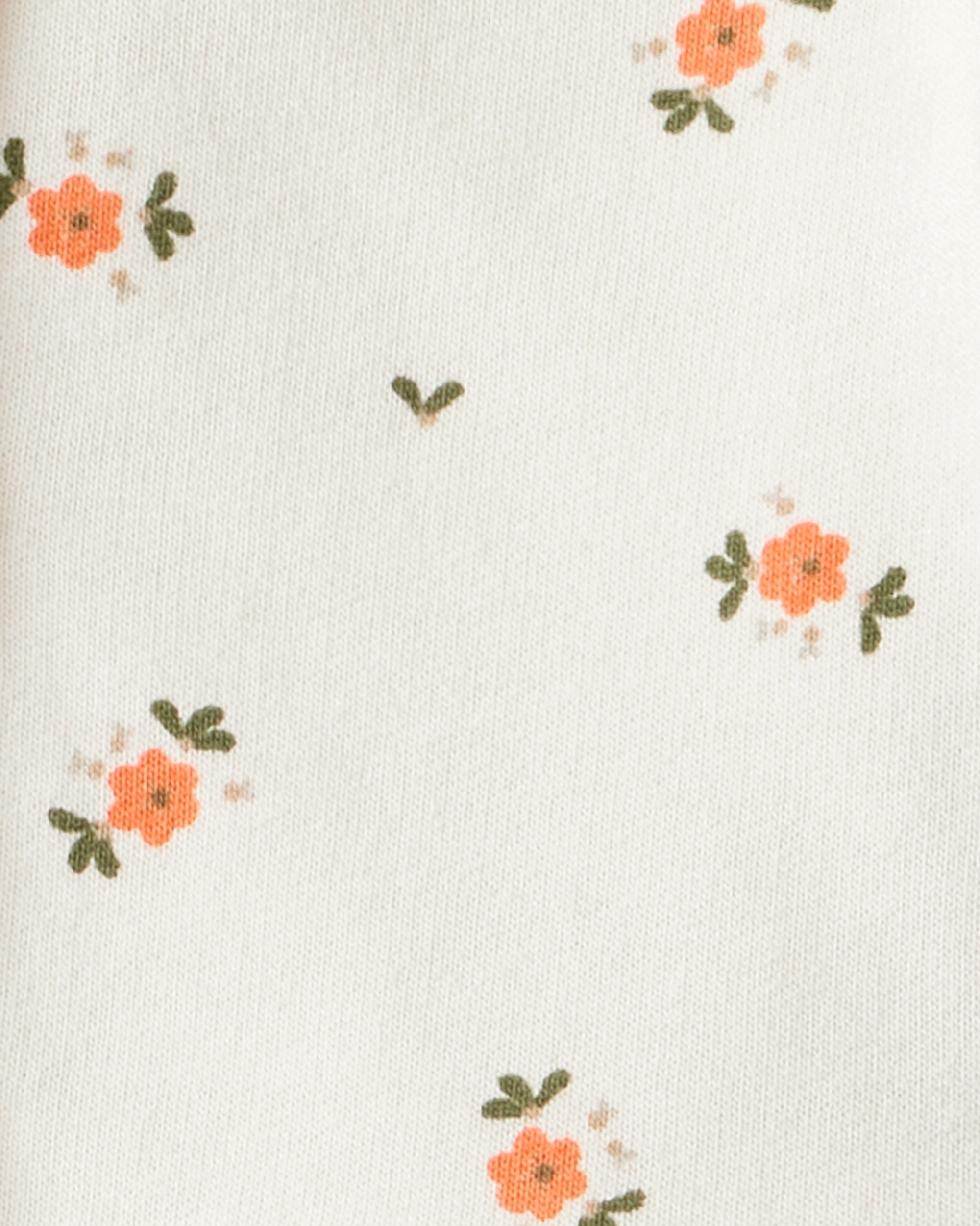 Baby Girl 3-Piece Floral French Terry Long-Sleeve Bodysuit & Pant Set - White