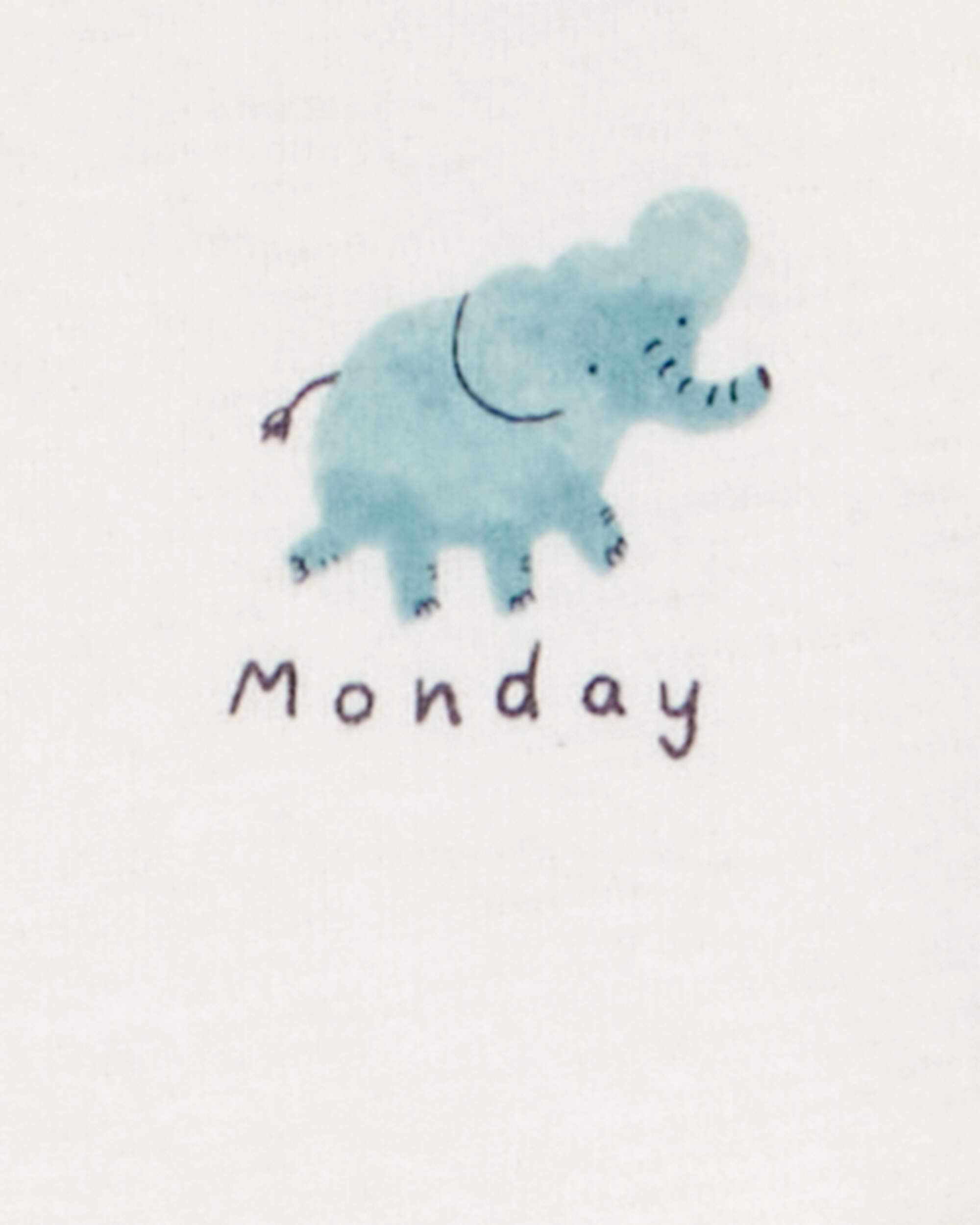 Baby 7-Pack Days Of The Week Short-Sleeve Cotton Bodysuits