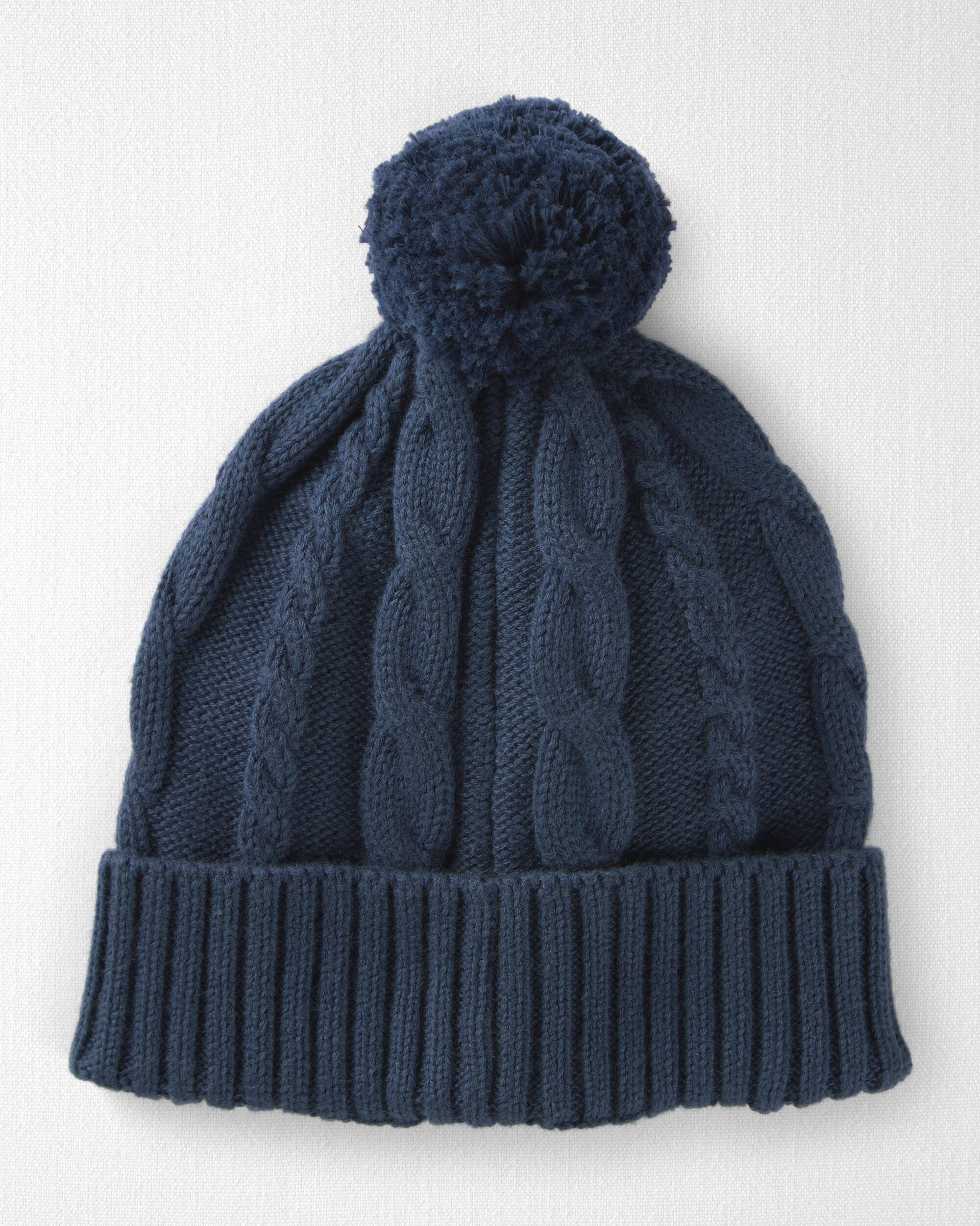 Toddler Organic Cotton Cable Knit Winter Hat