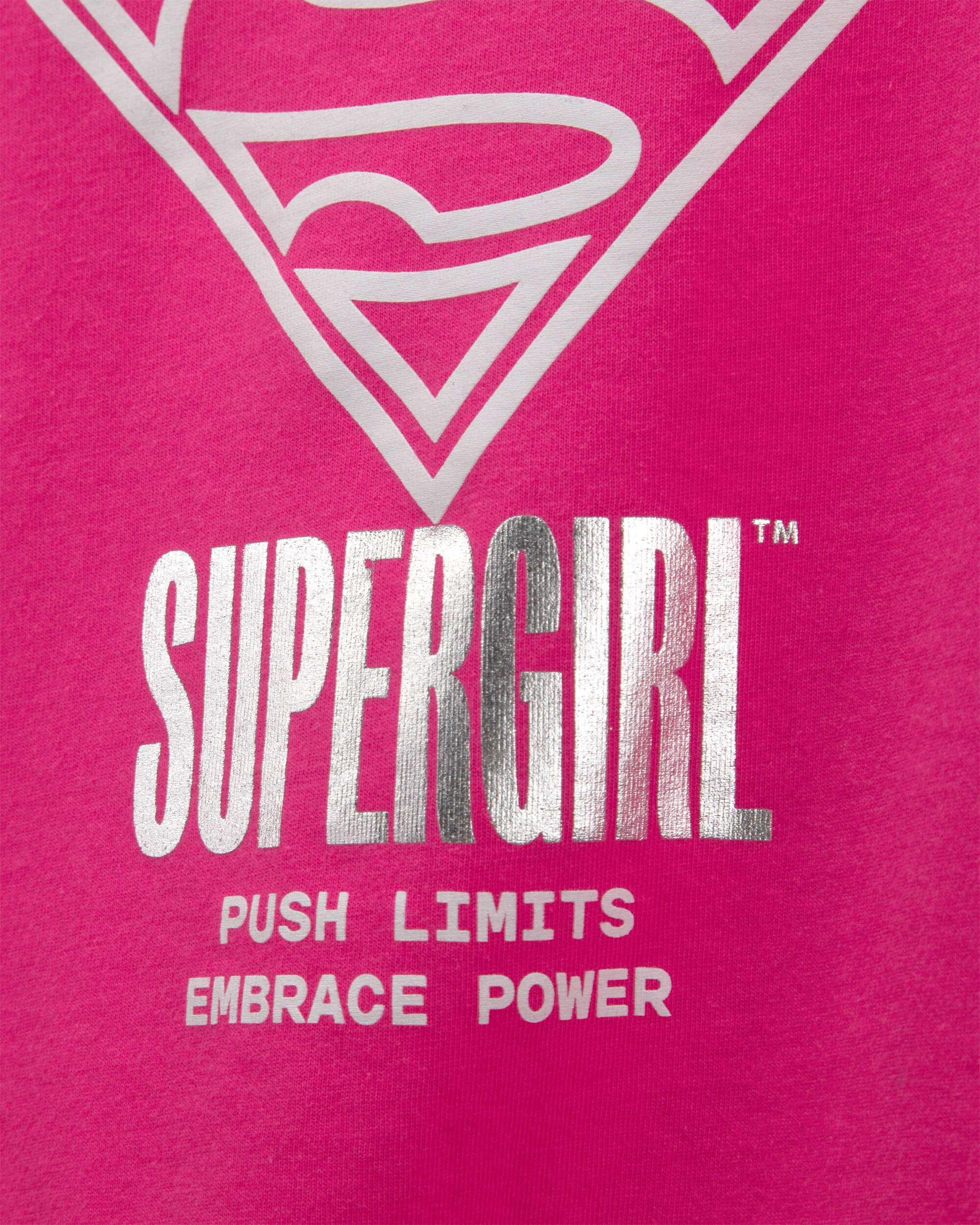 Girls Supergirl Graphic Tee - Pink