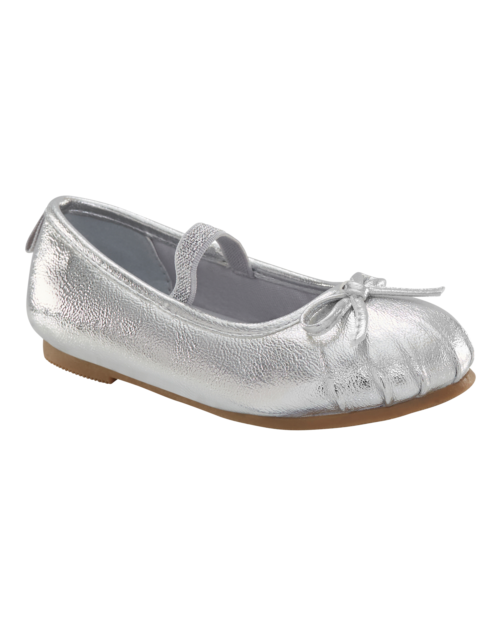Toddler Ballet Slippers - Silver