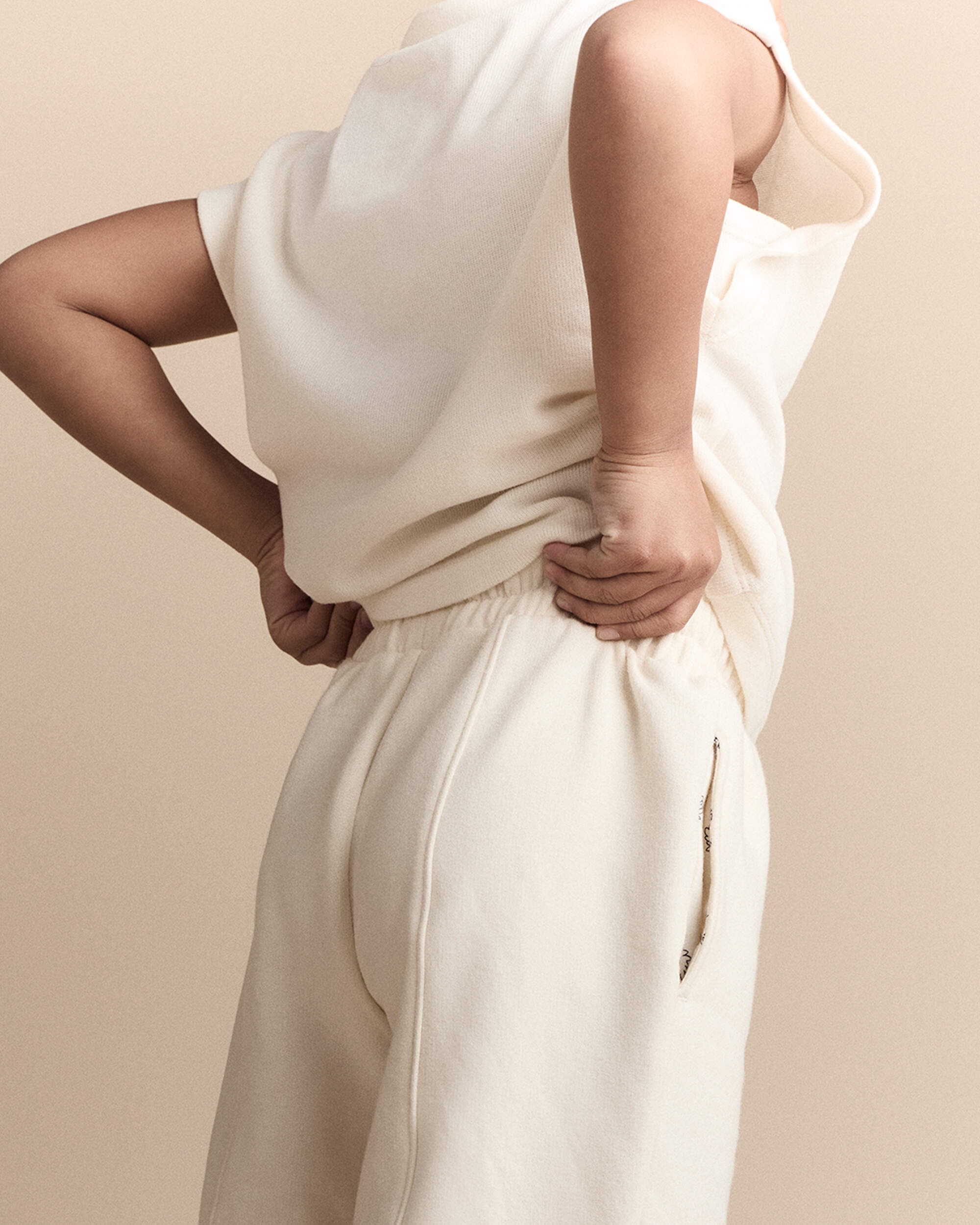 Toddler Girl Dolman-Sleeve Miriam Tee - Cream