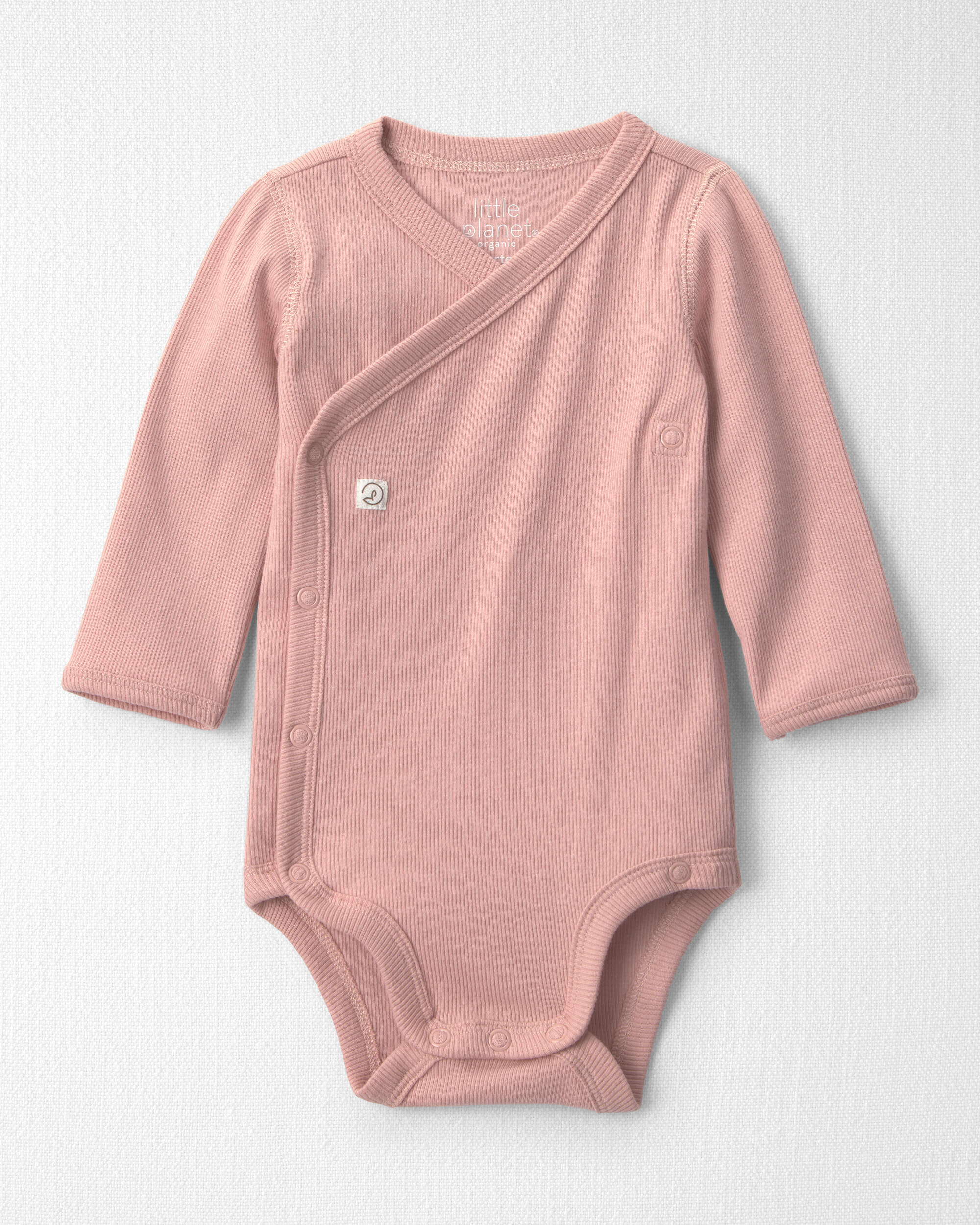 Baby Girl Organic Cotton Rib Bodysuit