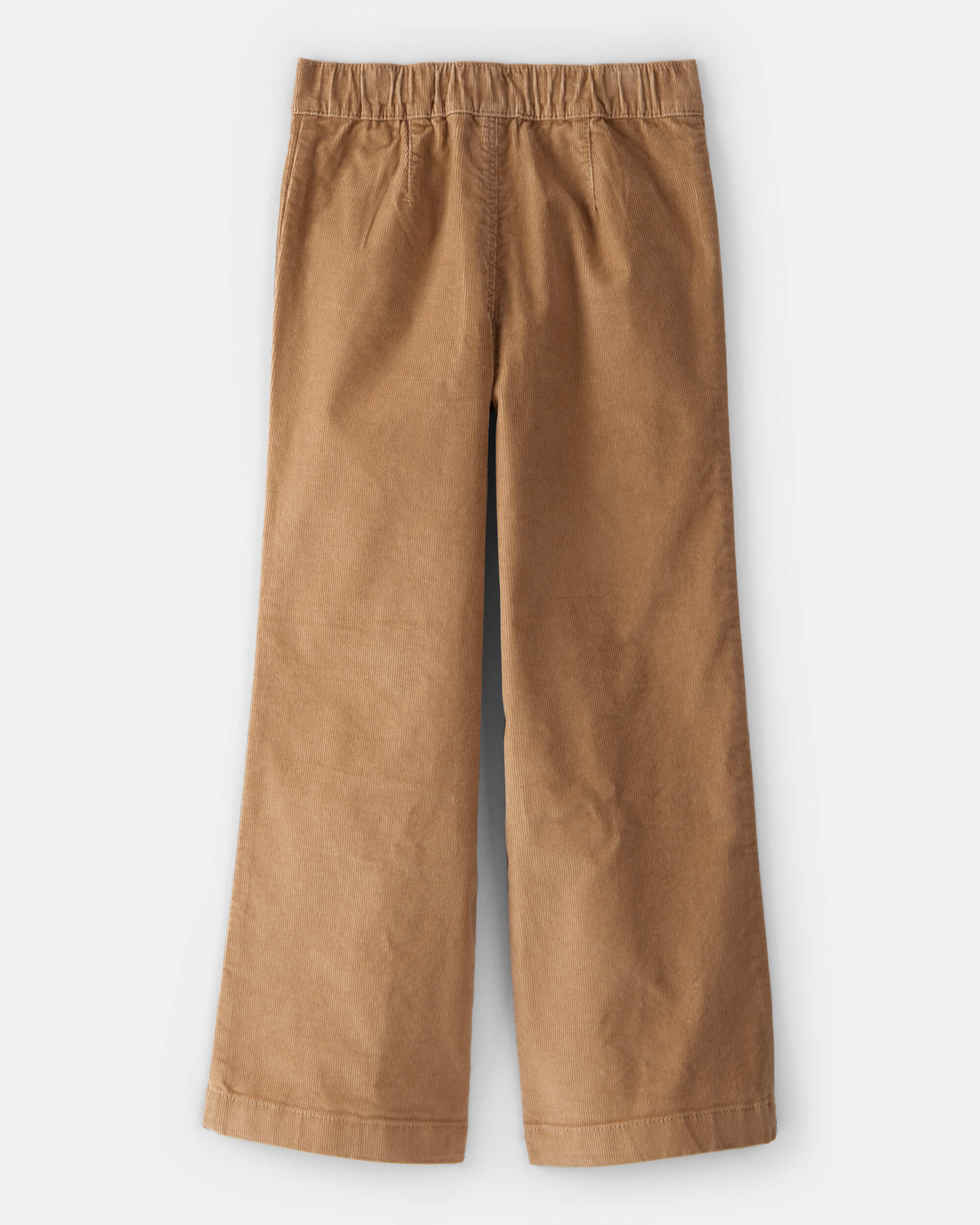 Girls Corduroy Wide-Leg Pants - Brown