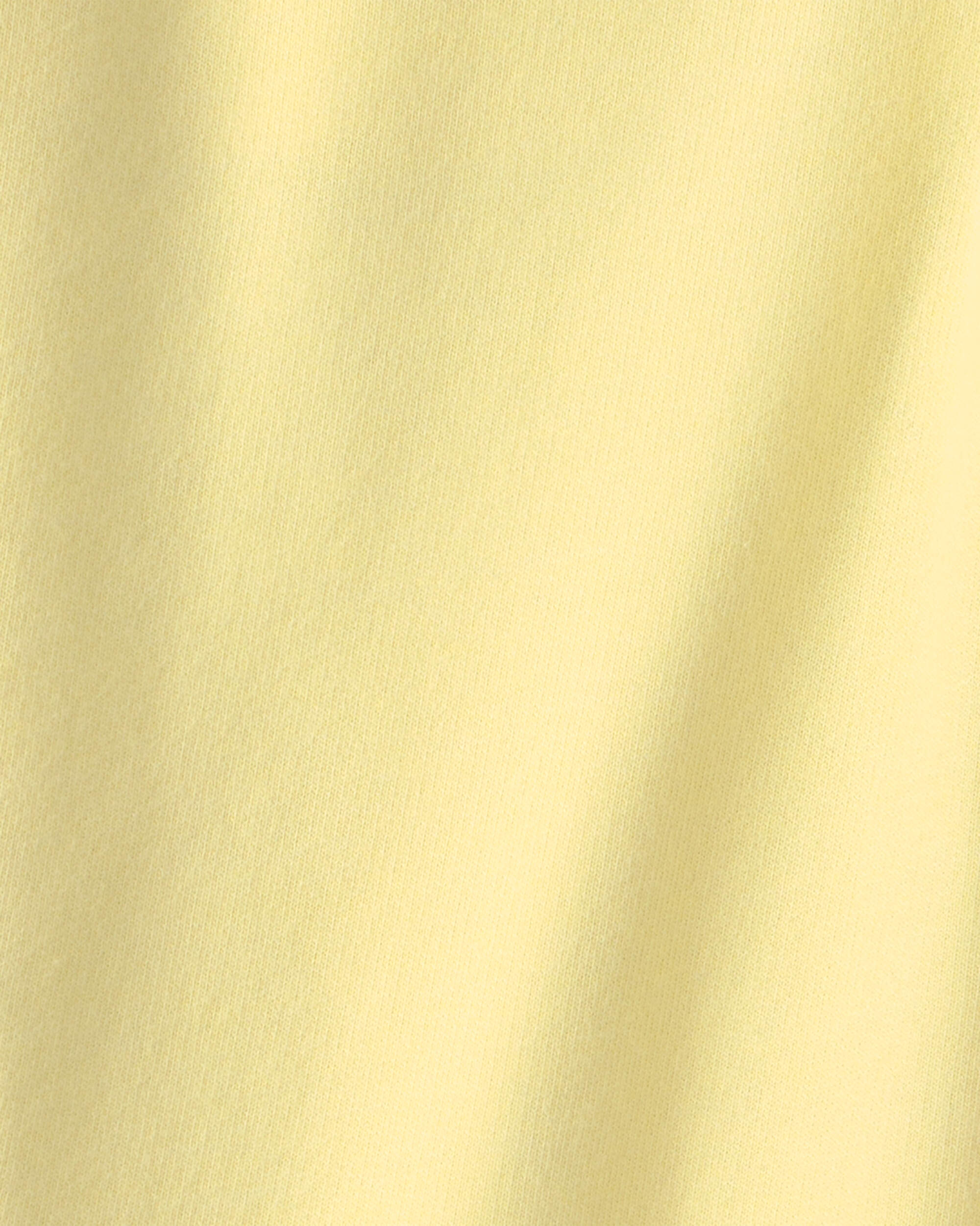 Girls French Terry Wide-Leg Pants - Yellow