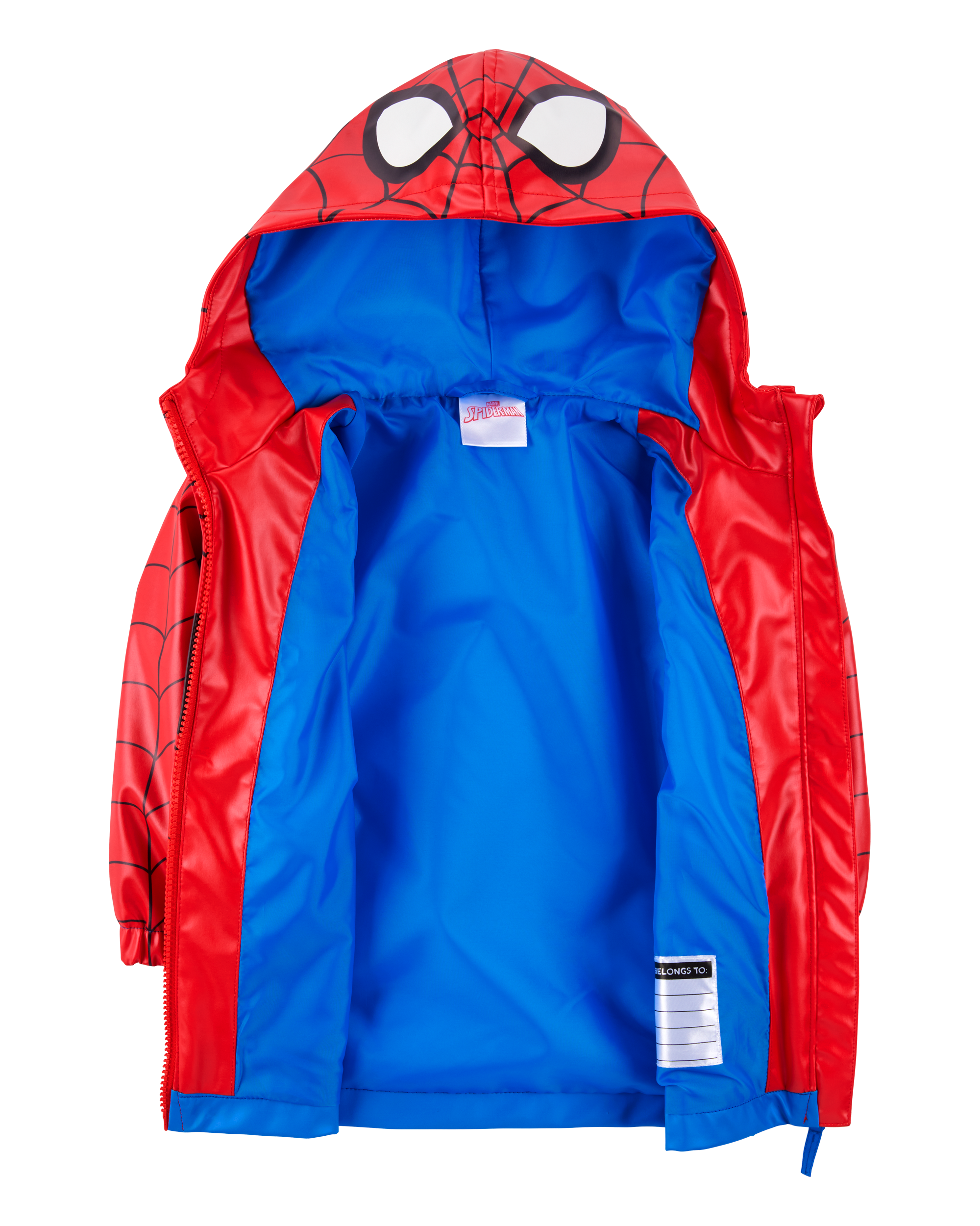 Toddler Spider-Man Rain Jacket - Red
