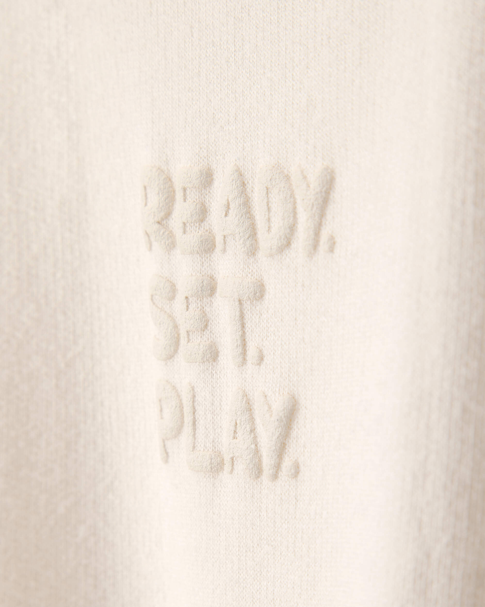 Toddler Girl 'Ready Set Play' French Terry Pullover Sweatshirt - Ivory