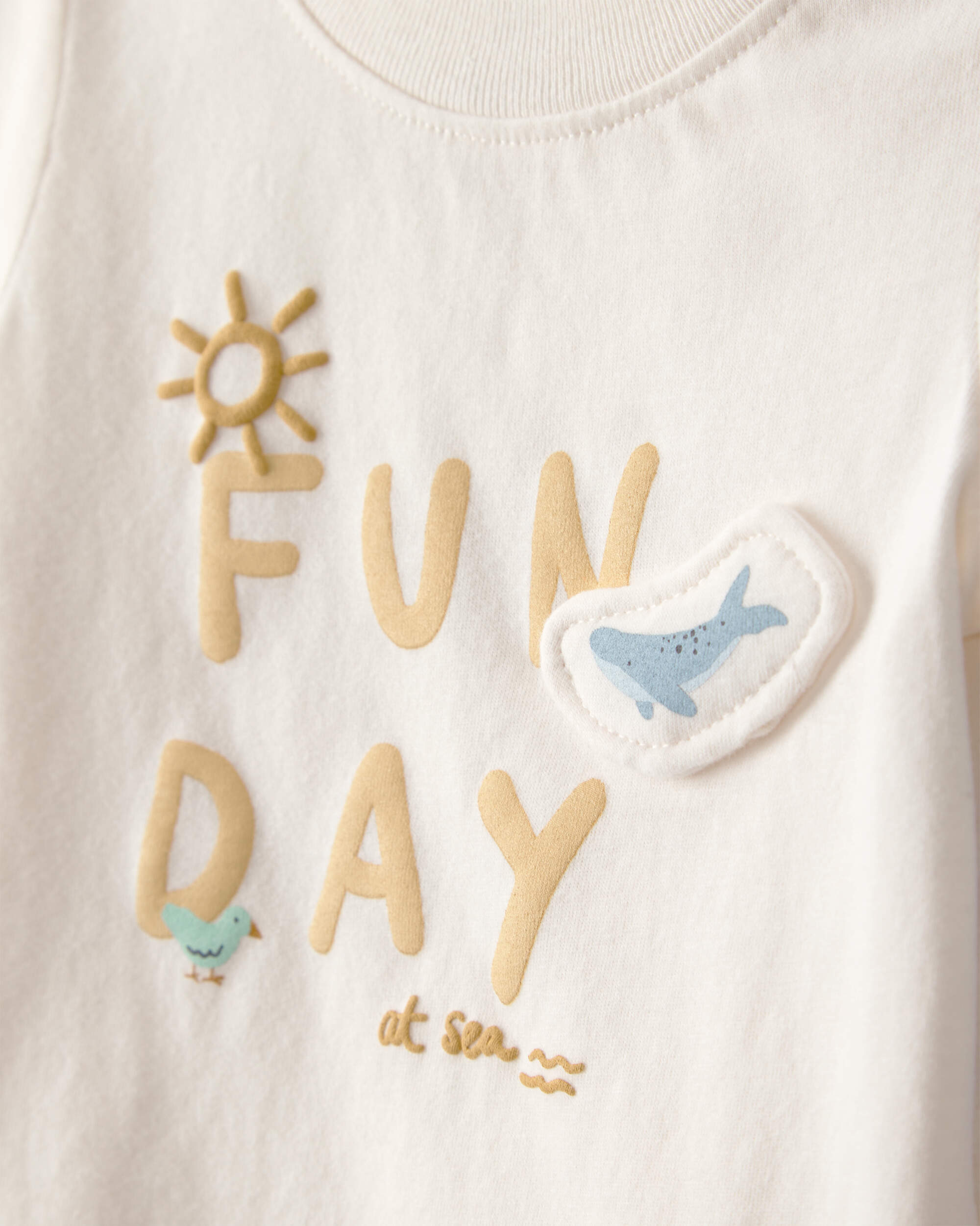 Baby 'Fun Day At Sea' Graphic Tee - Ivory