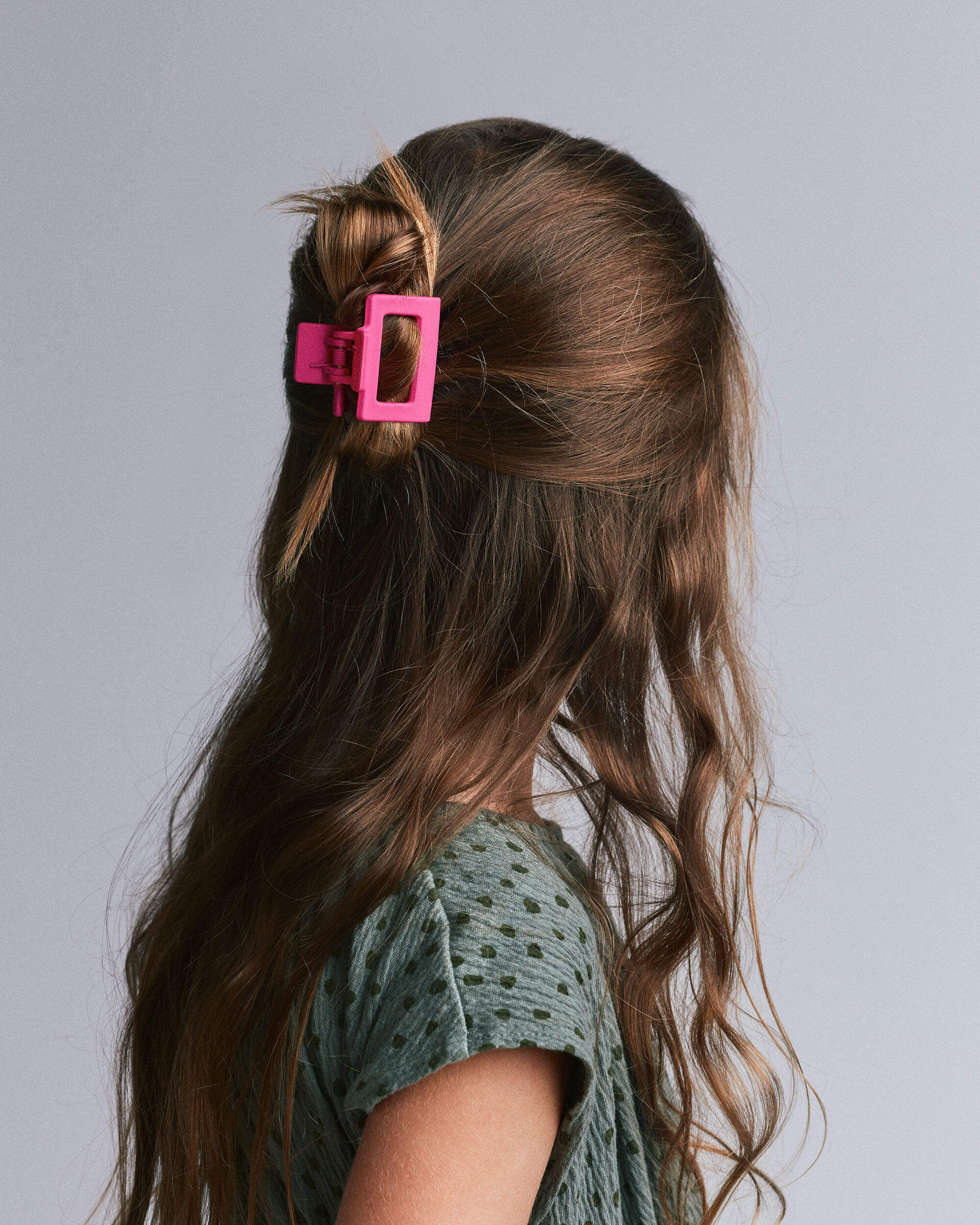 Toddler Girl 4 Pack Hair Clips - Hot Pink/Golden Yellow