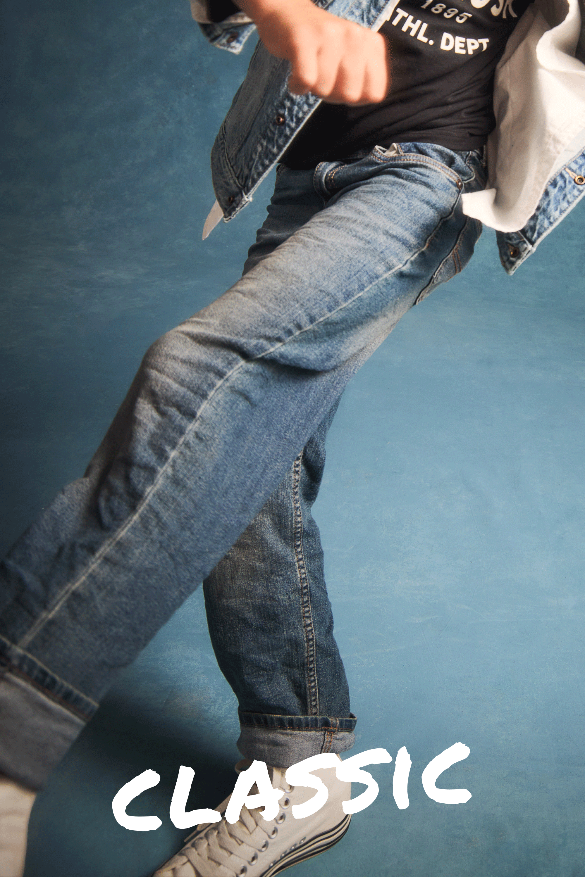 Kid Classic Jeans in True Blue