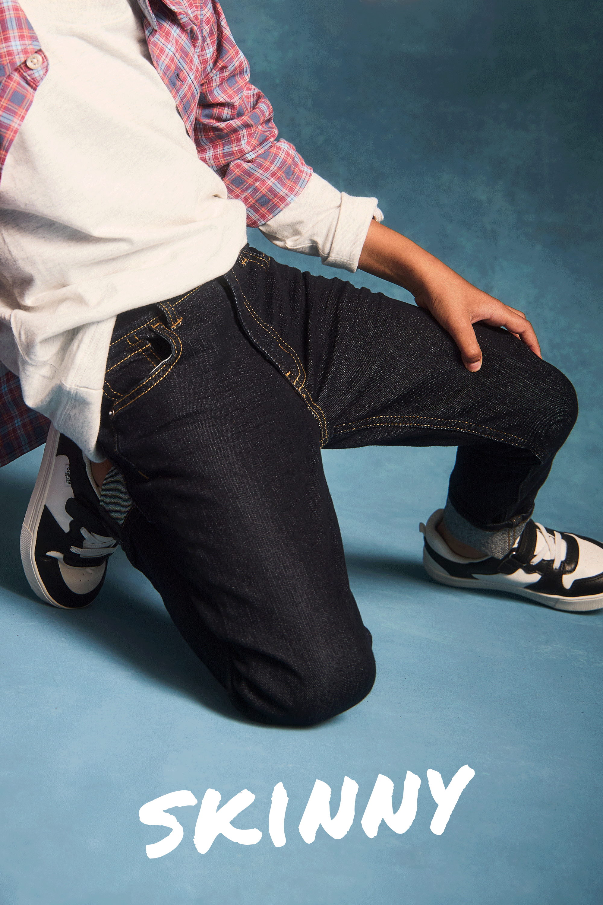Kid Medium Wash Skinny Jeans