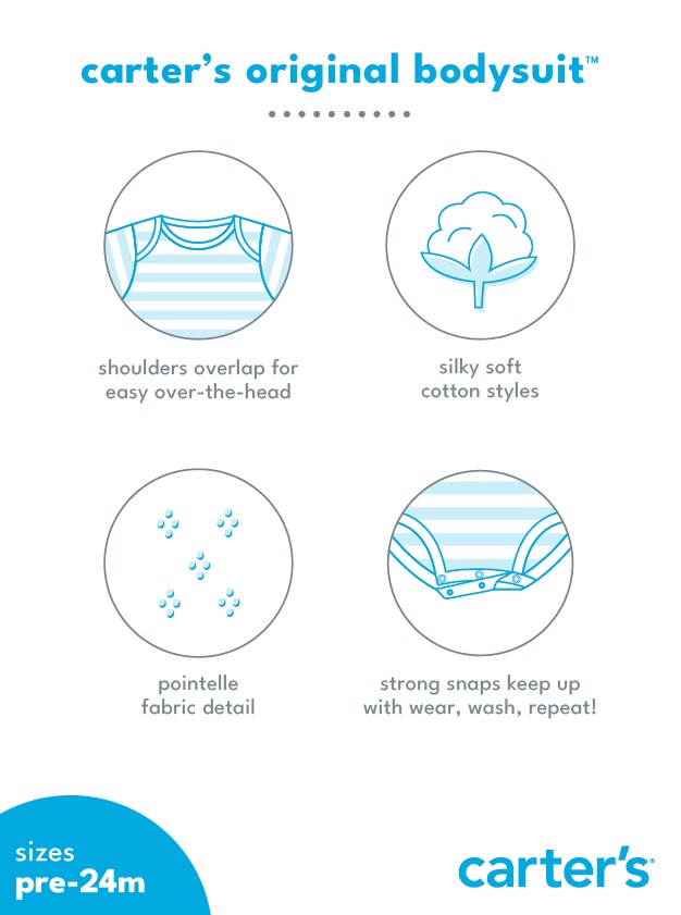 Baby 4-Piece Long-Sleeve Pointelle Bodysuits
