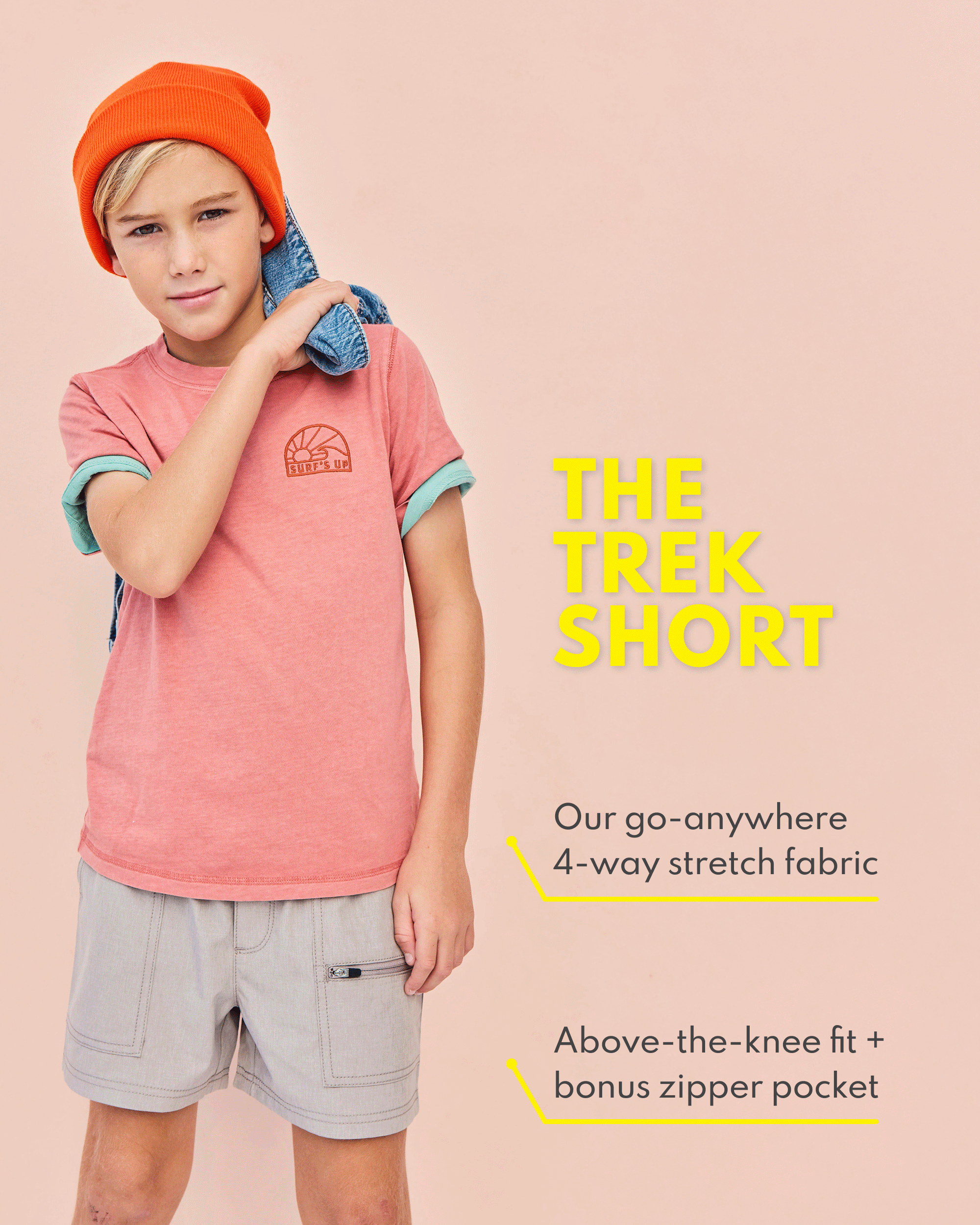 Kid Everyday Trek Shorts - Teal