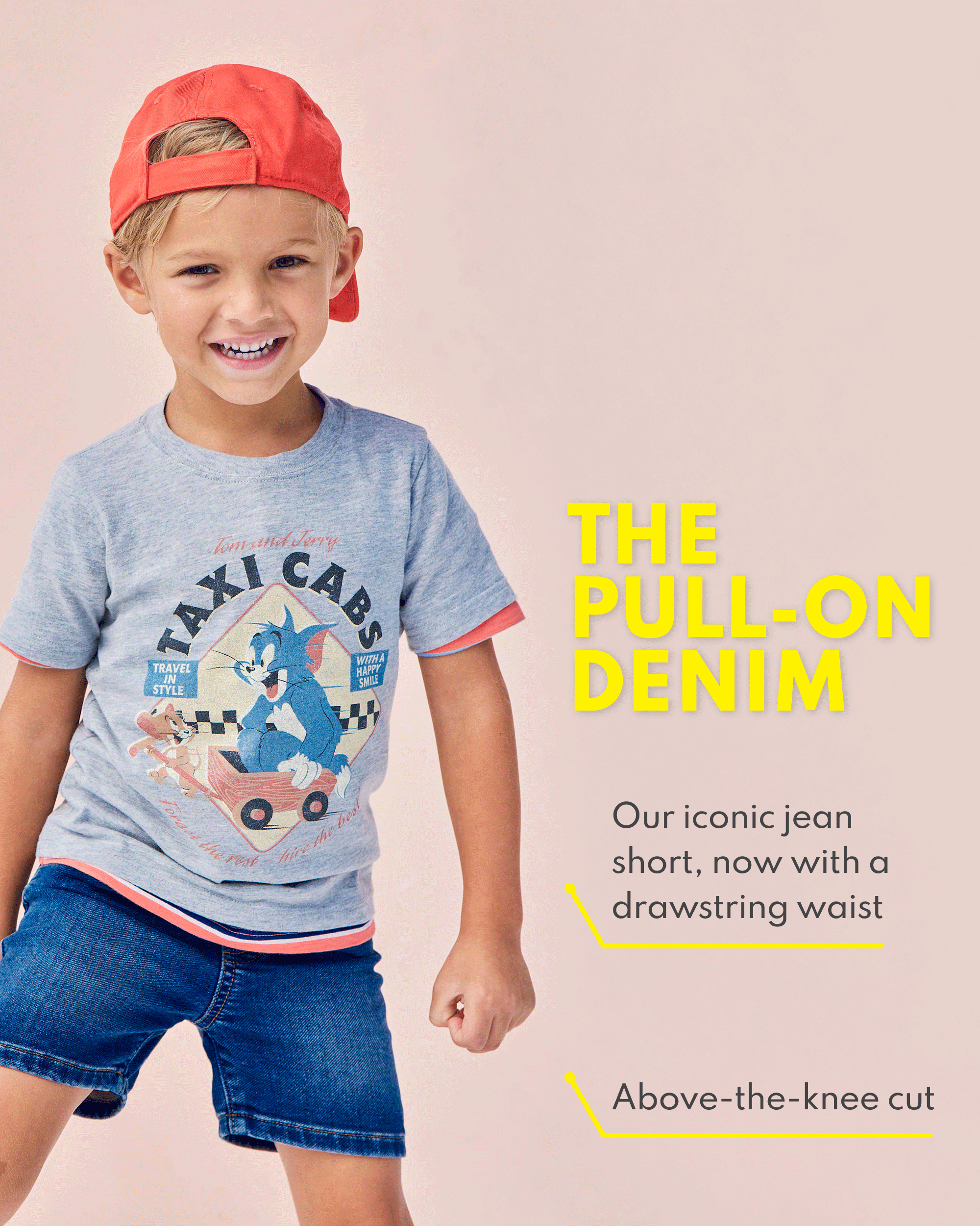 Toddler Pull-On Denim Shorts - Light Blue Wash