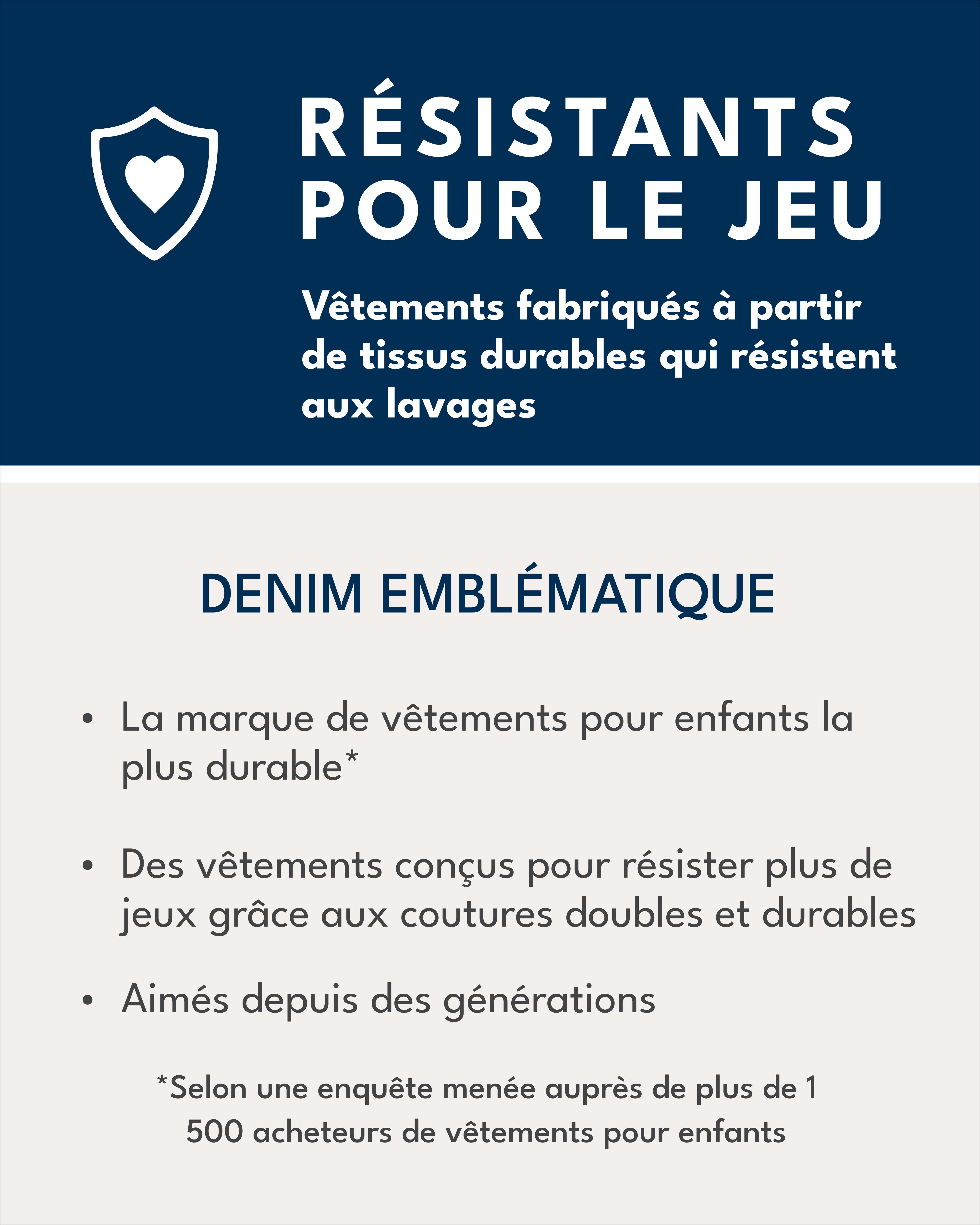 Enfant en bas âge Salopette en denim extensible