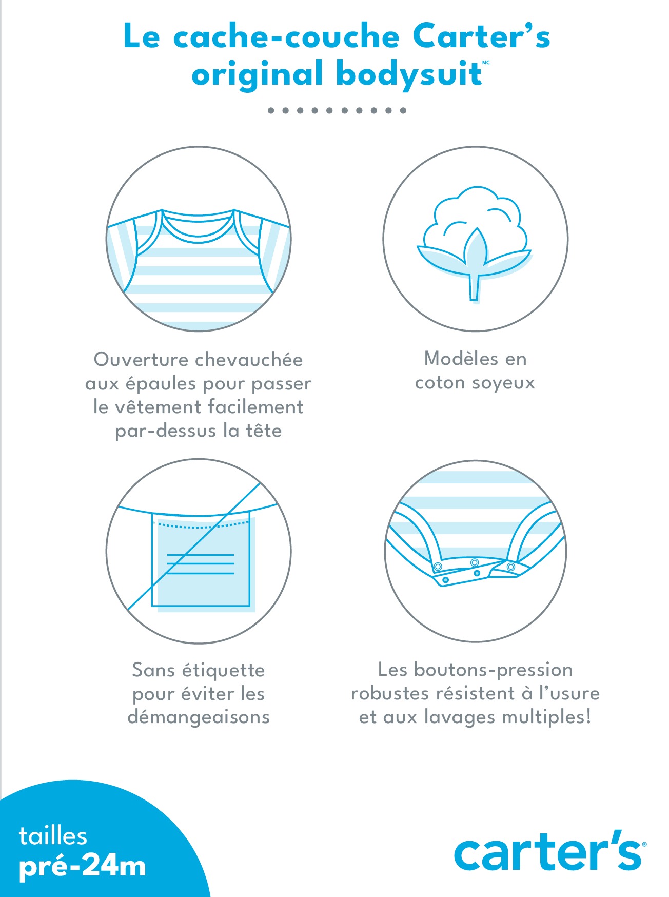 Bébé Emballage multiple 5 cache-couches sans manches